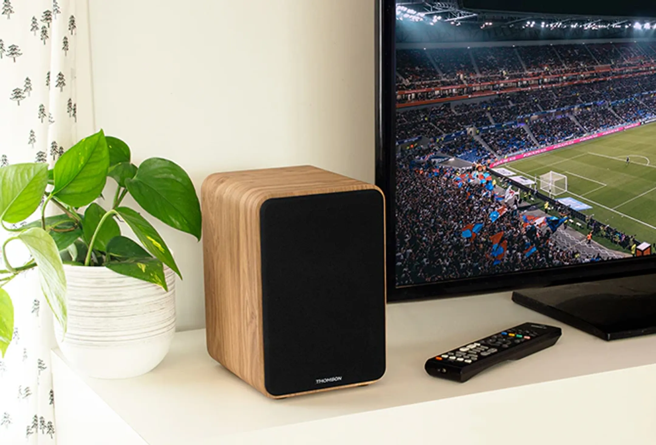 Thomson Enceintes Bluetooth WS602DUO - Bois image