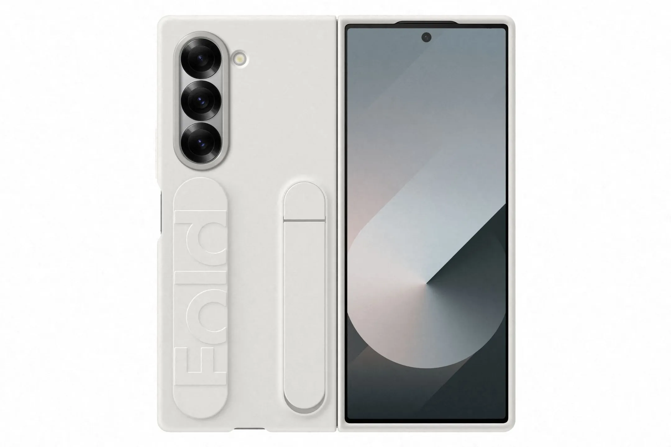 Samsung Standing case avec poignée pour Galaxy Z Fold6 - Blanc image