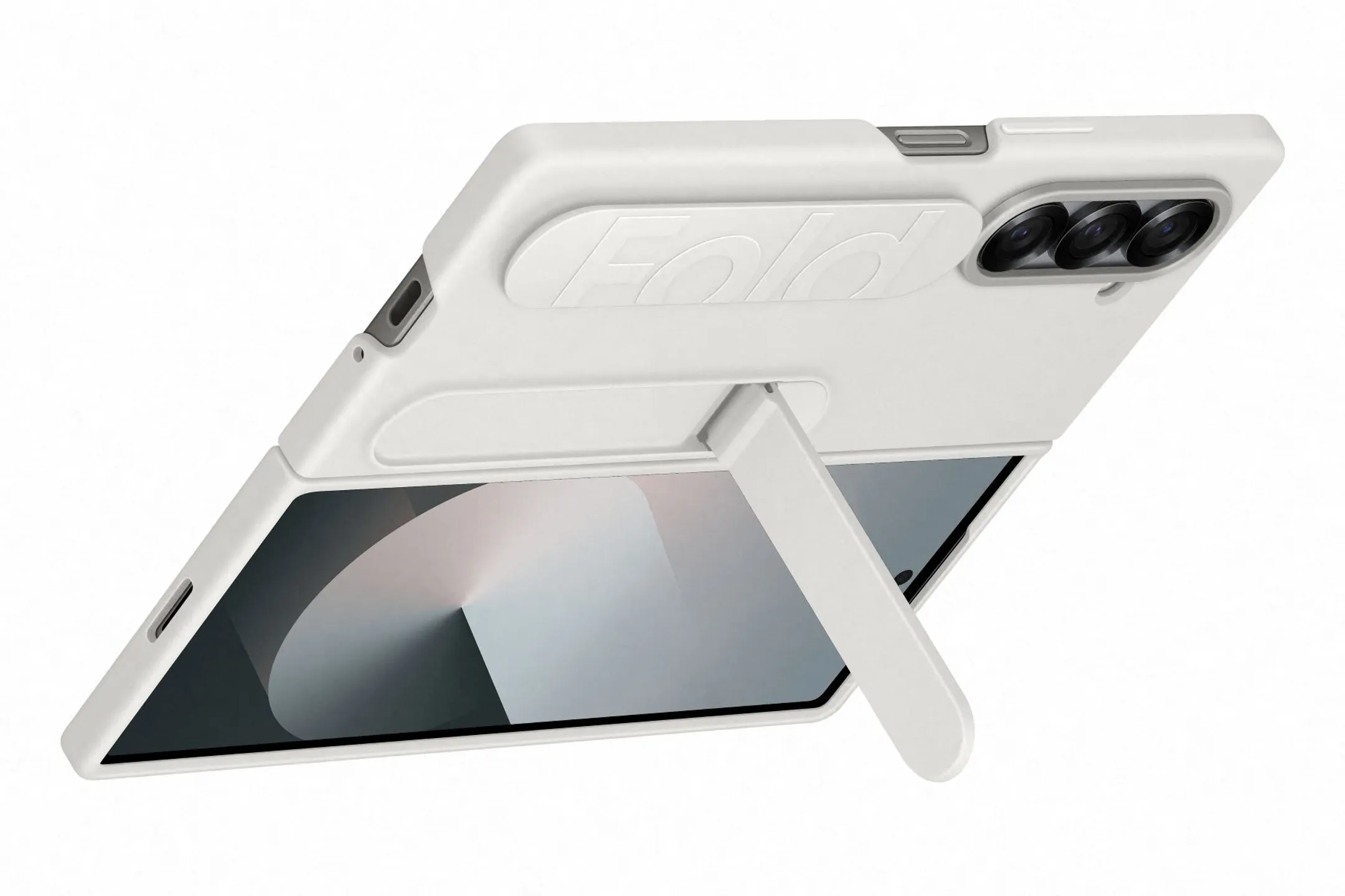 Samsung Standing case avec poignée pour Galaxy Z Fold6 - Blanc image