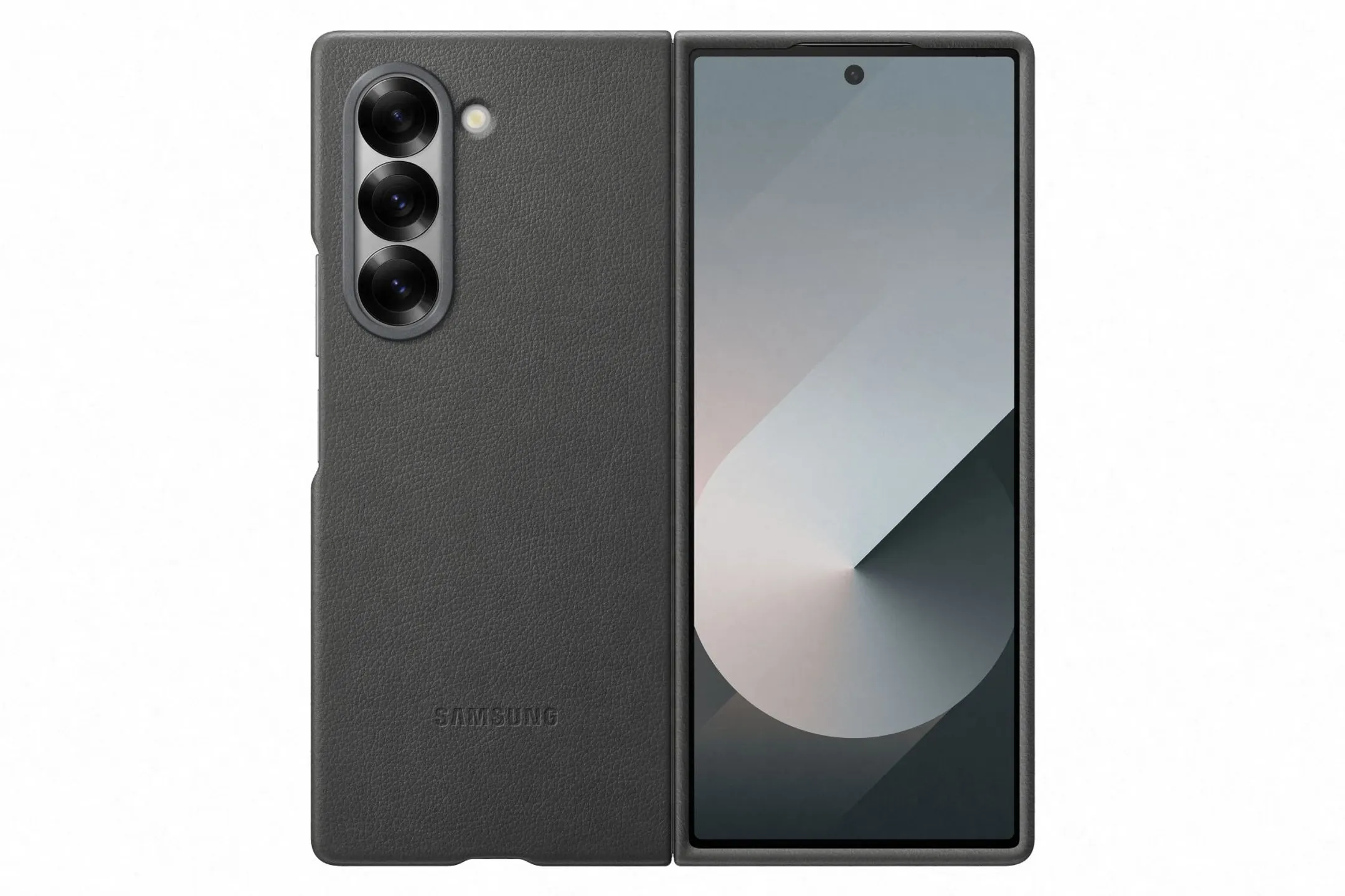 Samsung Coque en cuir pour Galaxy Z Fold6 - Grey image