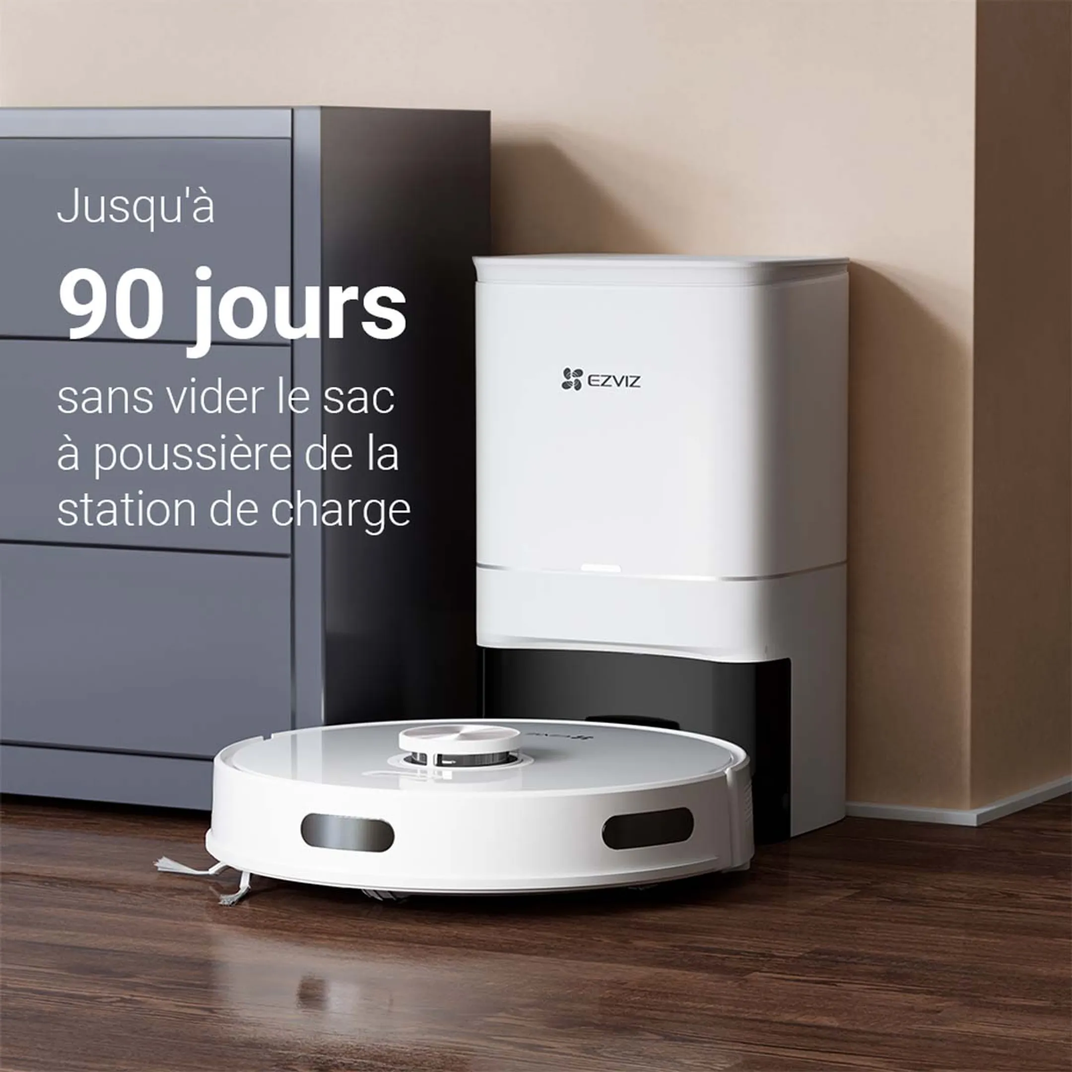 Ezviz Aspirateur robot 2 en 1 RE5 Plus image