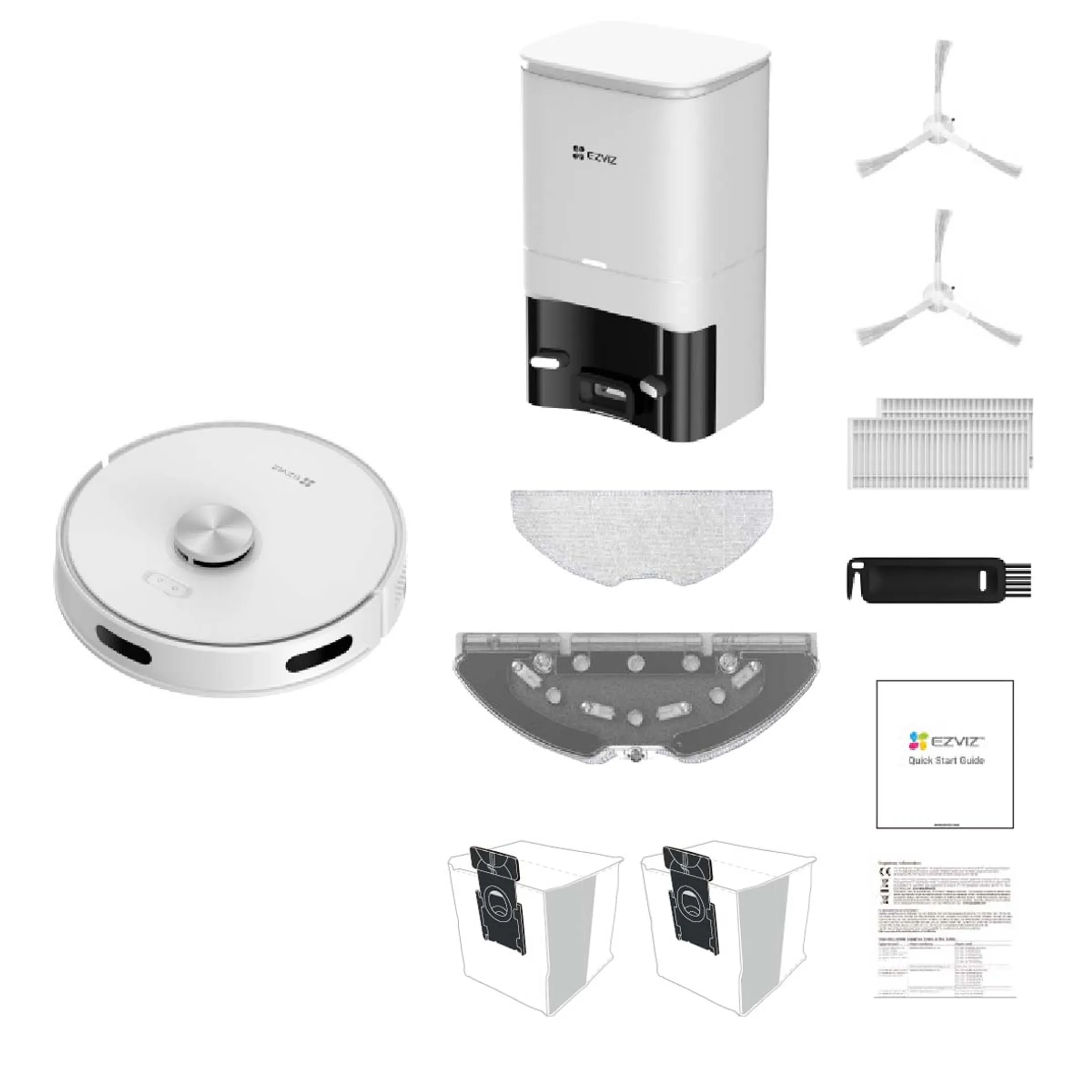 Ezviz Aspirateur robot 2 en 1 RE5 Plus image