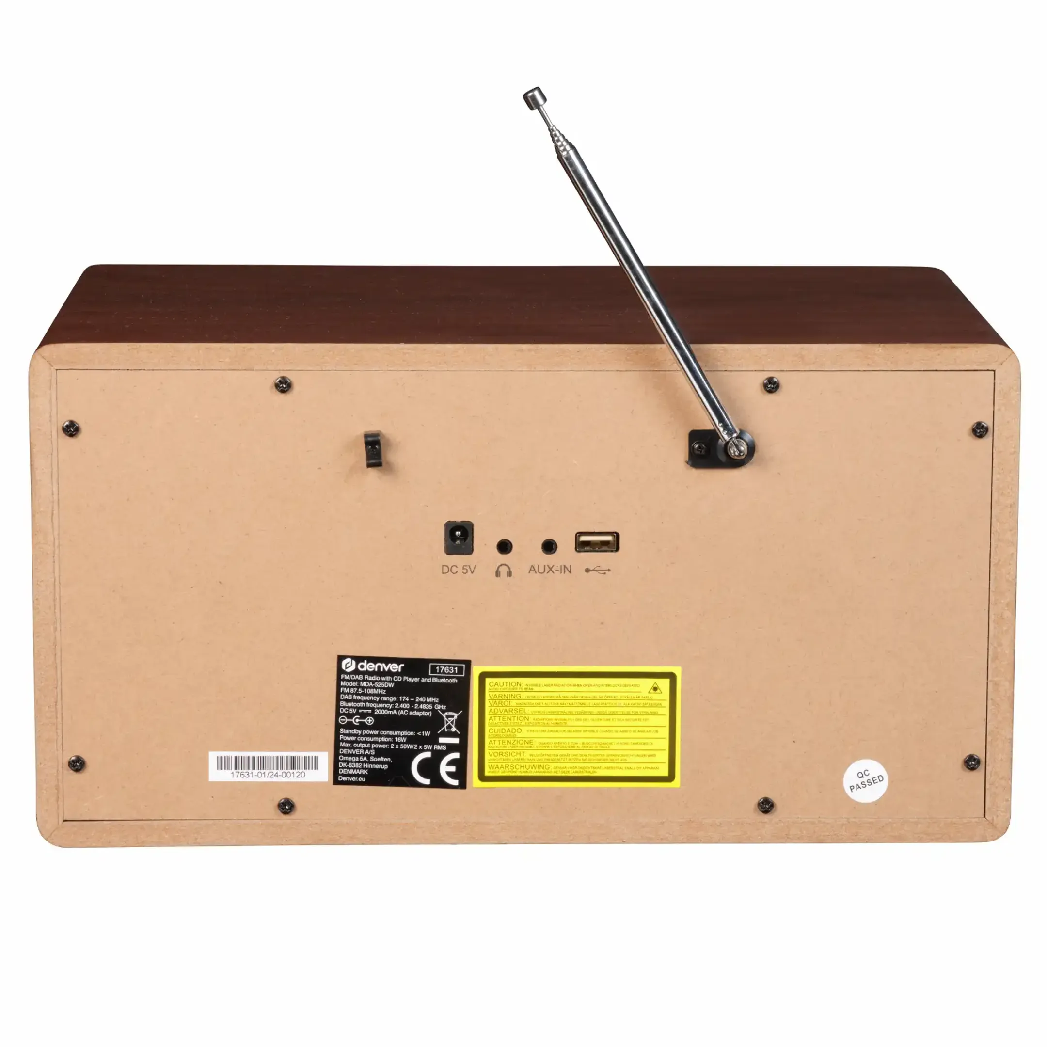 Denver Radio DAB+ MDA-525DW - Bois image