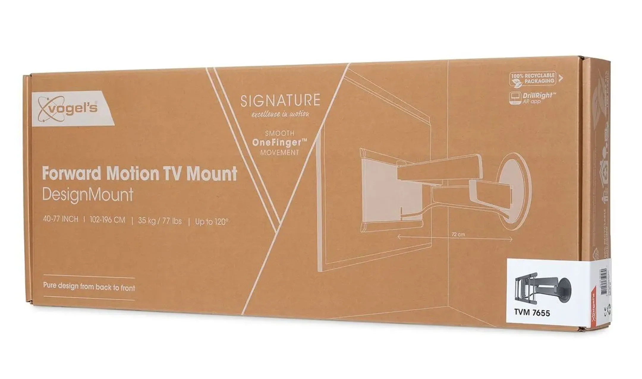 Vogels Support TV TVM 7655 40-77 pouces - Mur image