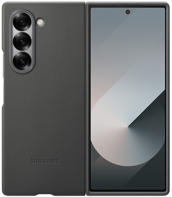 Leren backcover voor Galaxy Z Fold6 - Grey