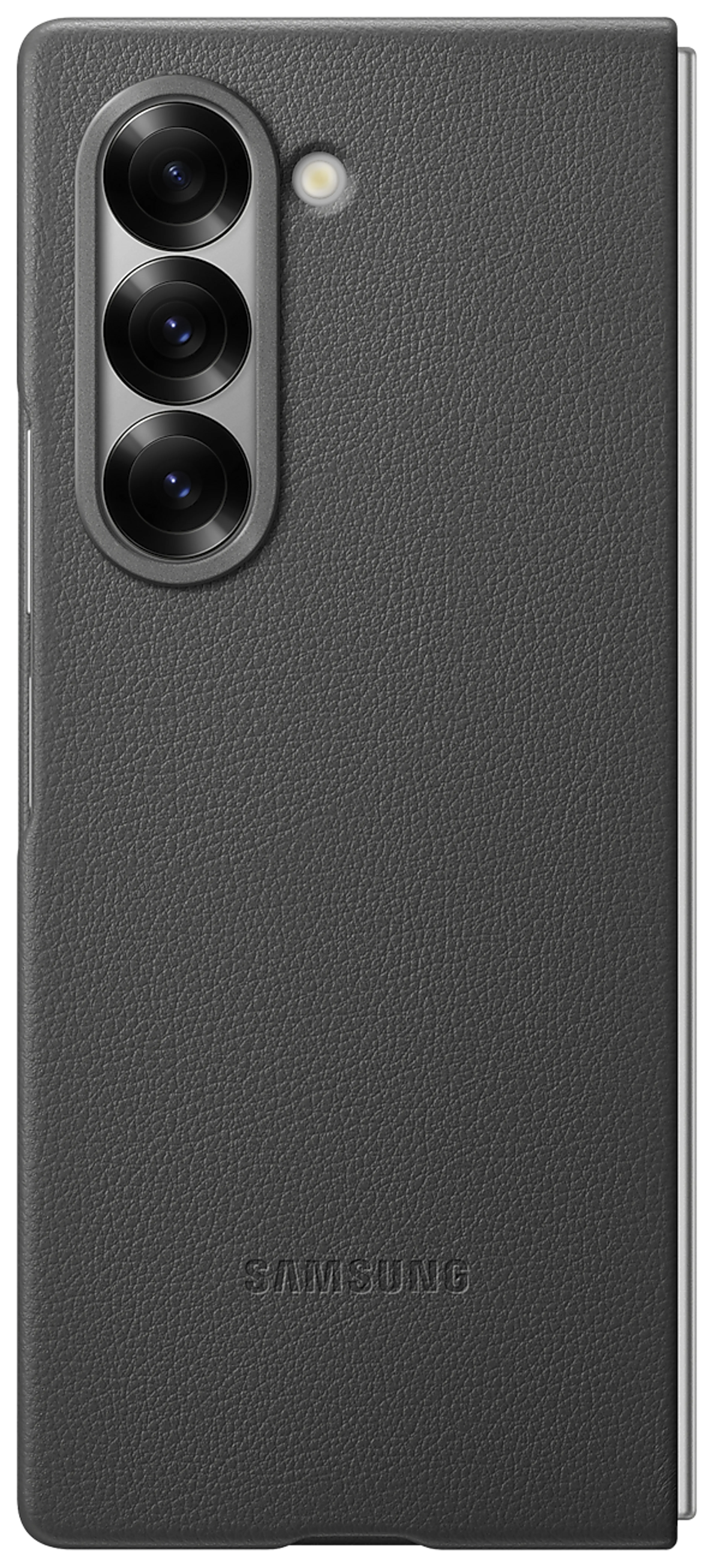 Samsung Leren backcover voor Galaxy Z Fold6 - Grey image