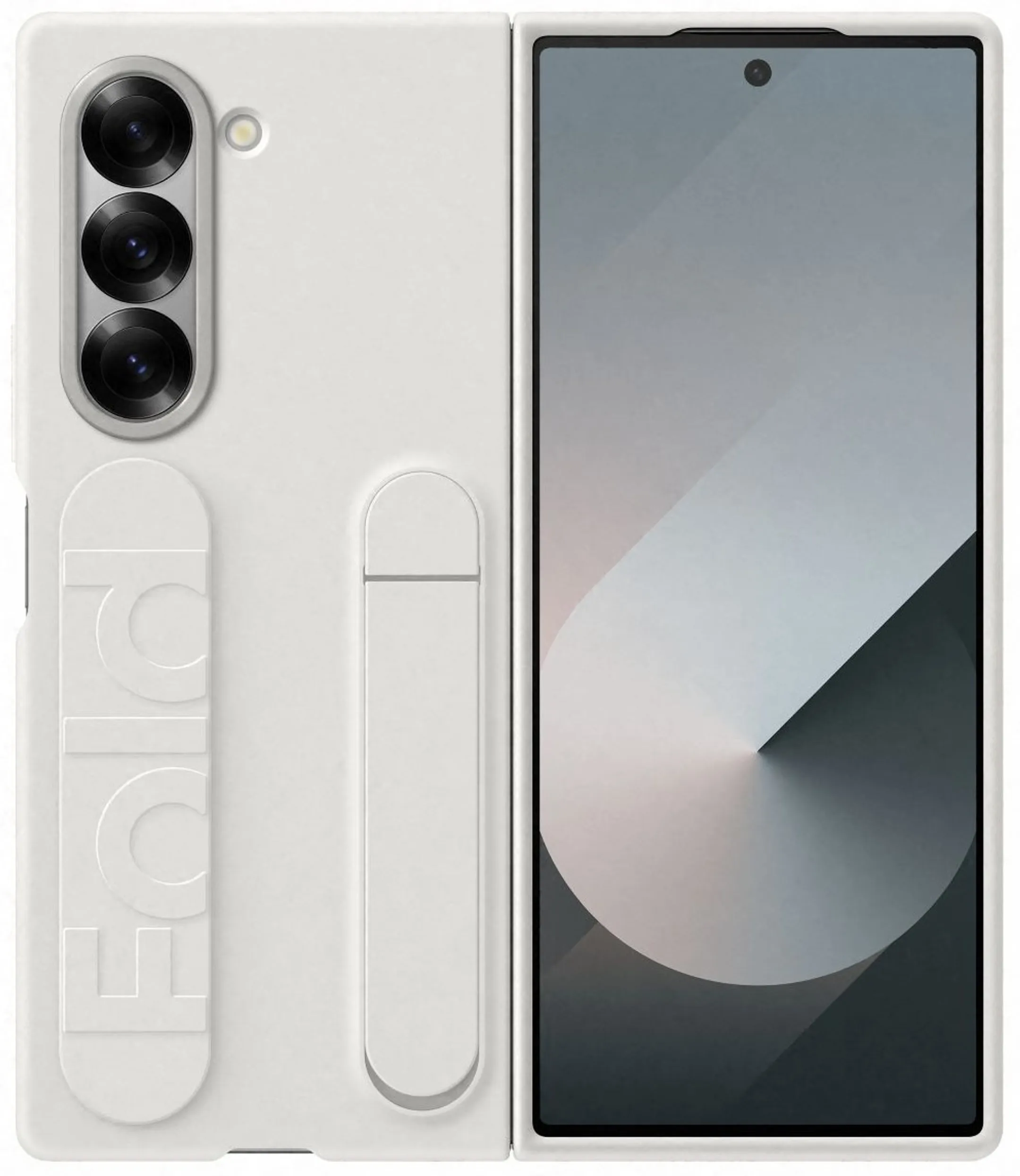 Standing case met handgreep voor Galaxy Z Fold6 - White