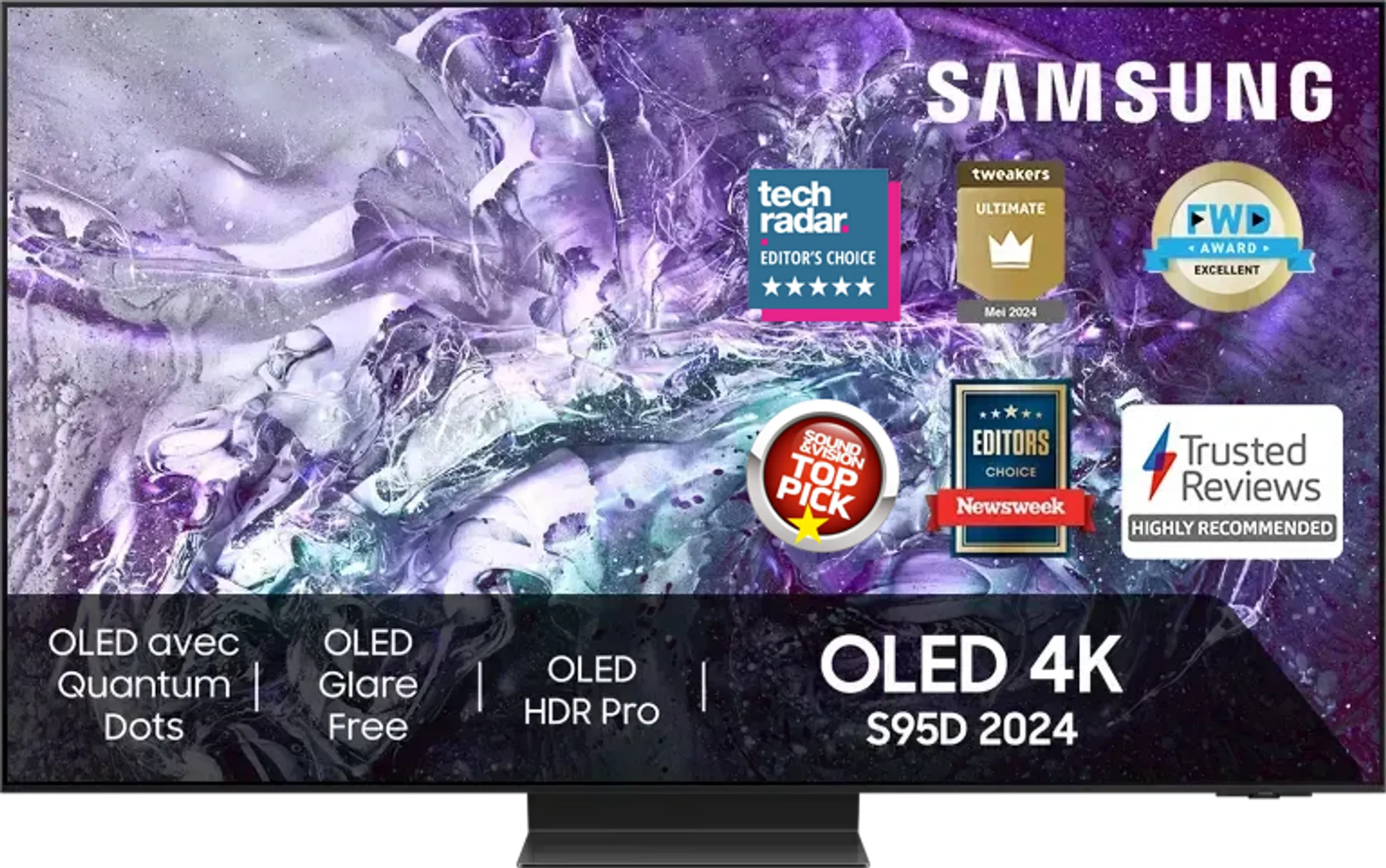 Samsung TV OLED 4K QE55S95D (2024) - 55 pouces image