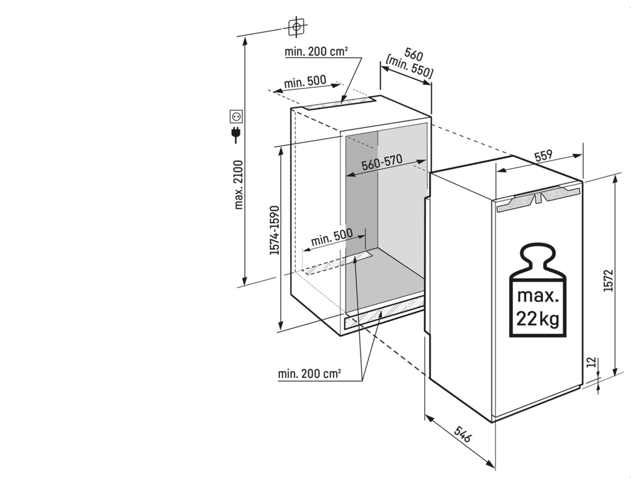 Liebherr Frigo encastrable IRBD 5120 image