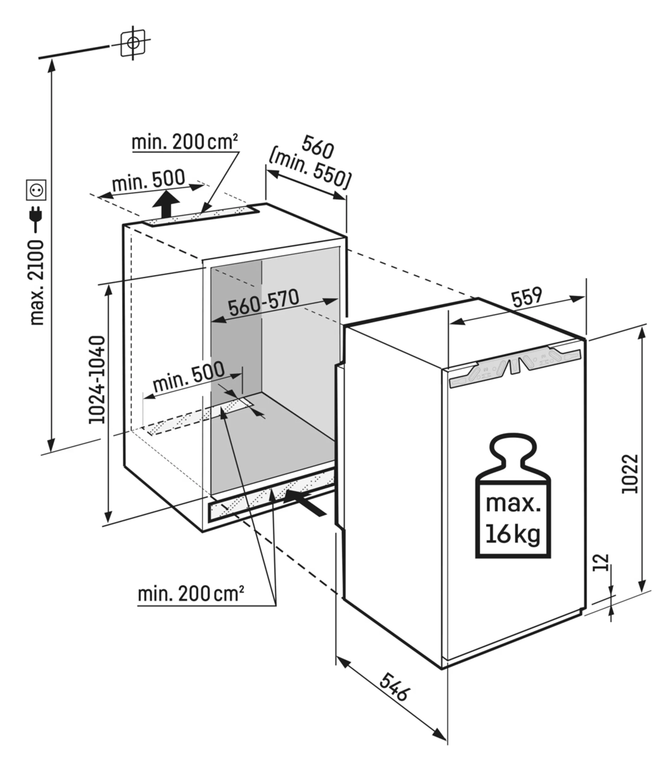 Liebherr Frigo encastrable IRBbi 4050 Prime BioFresh image