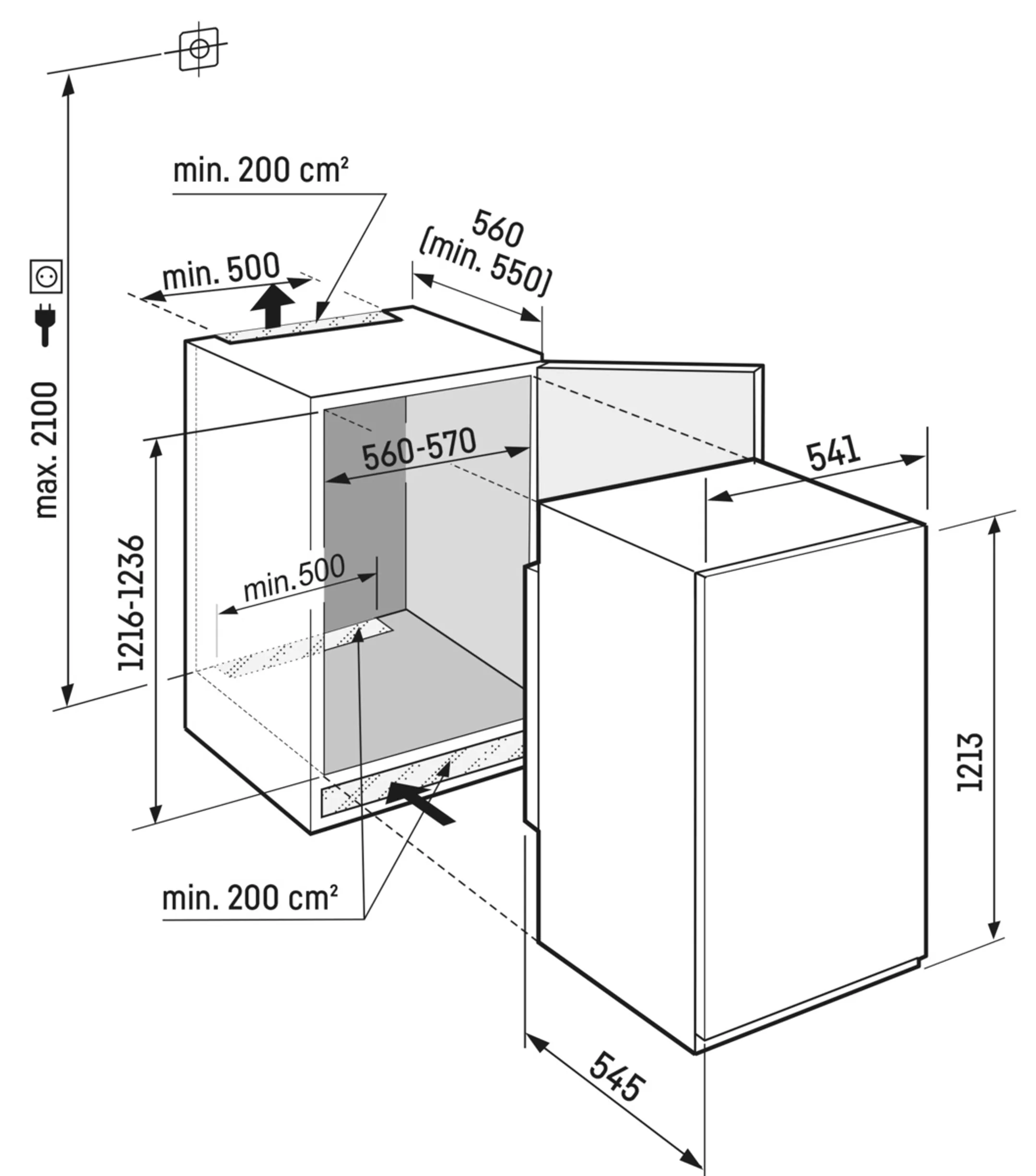 Liebherr Frigo encastrable IRBSd 4121 image