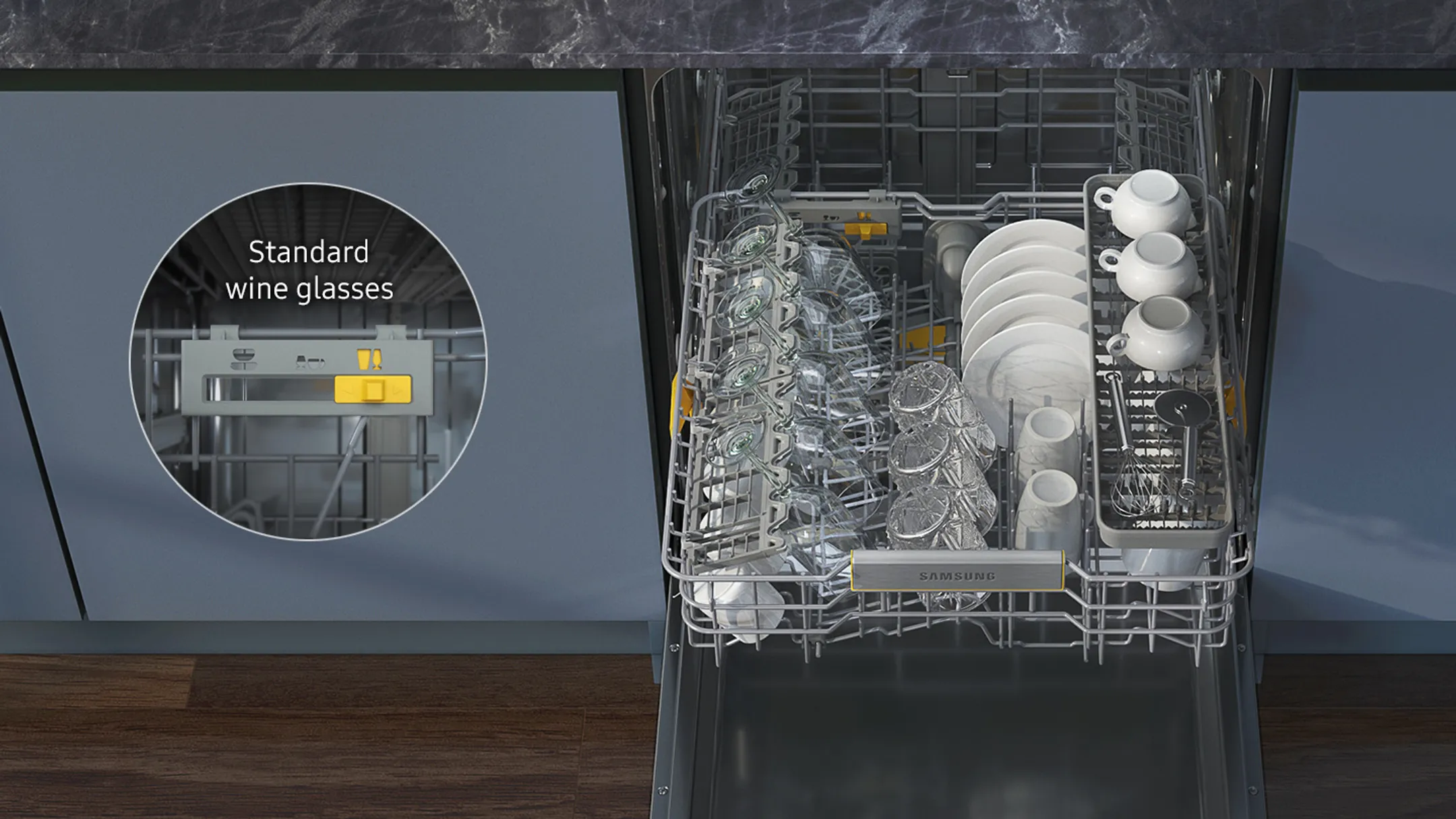 Samsung Inbouw vaatwasser DW60BG730B00ET image