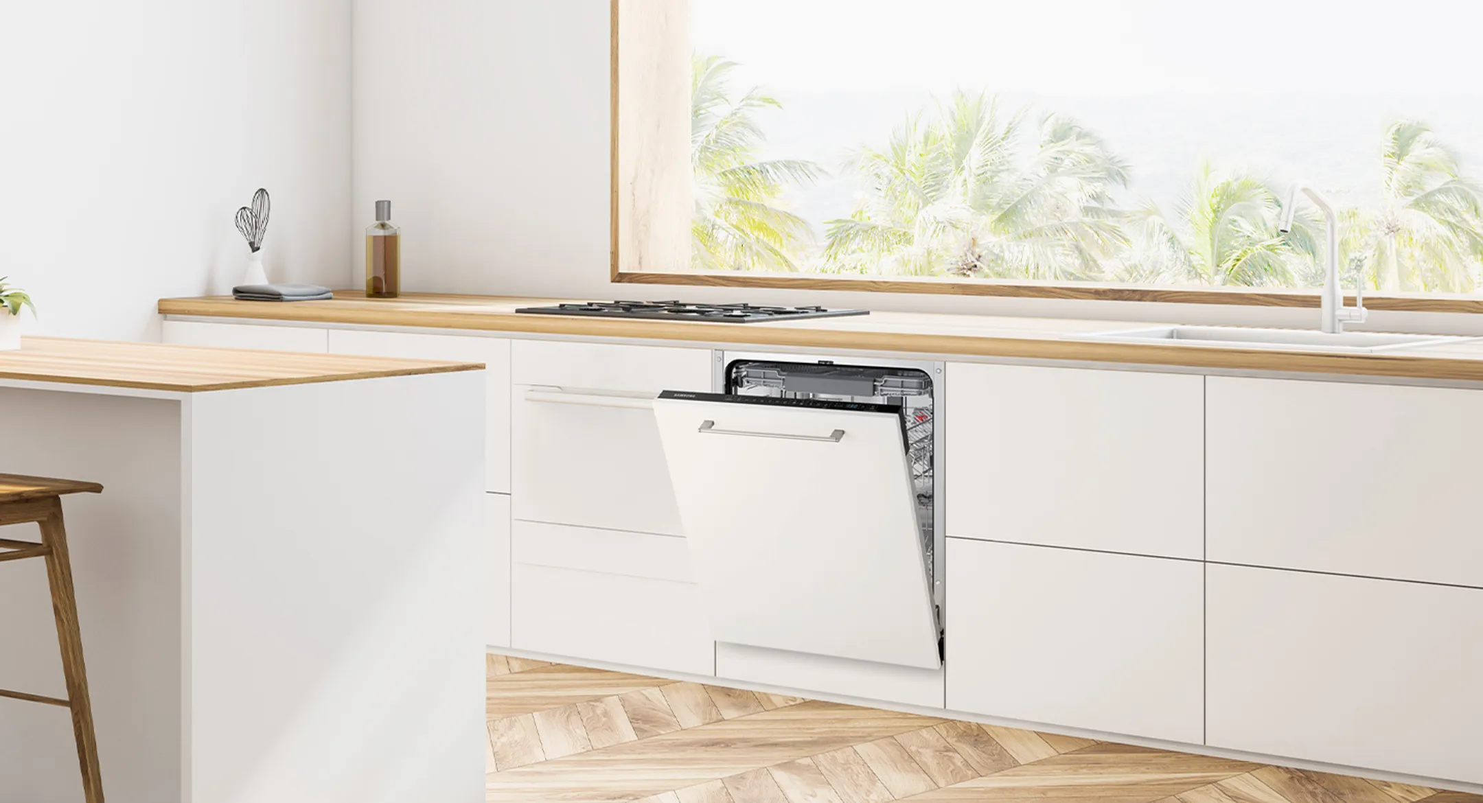 Samsung Inbouw vaatwasser DW60CG550B00ET Auto Open image
