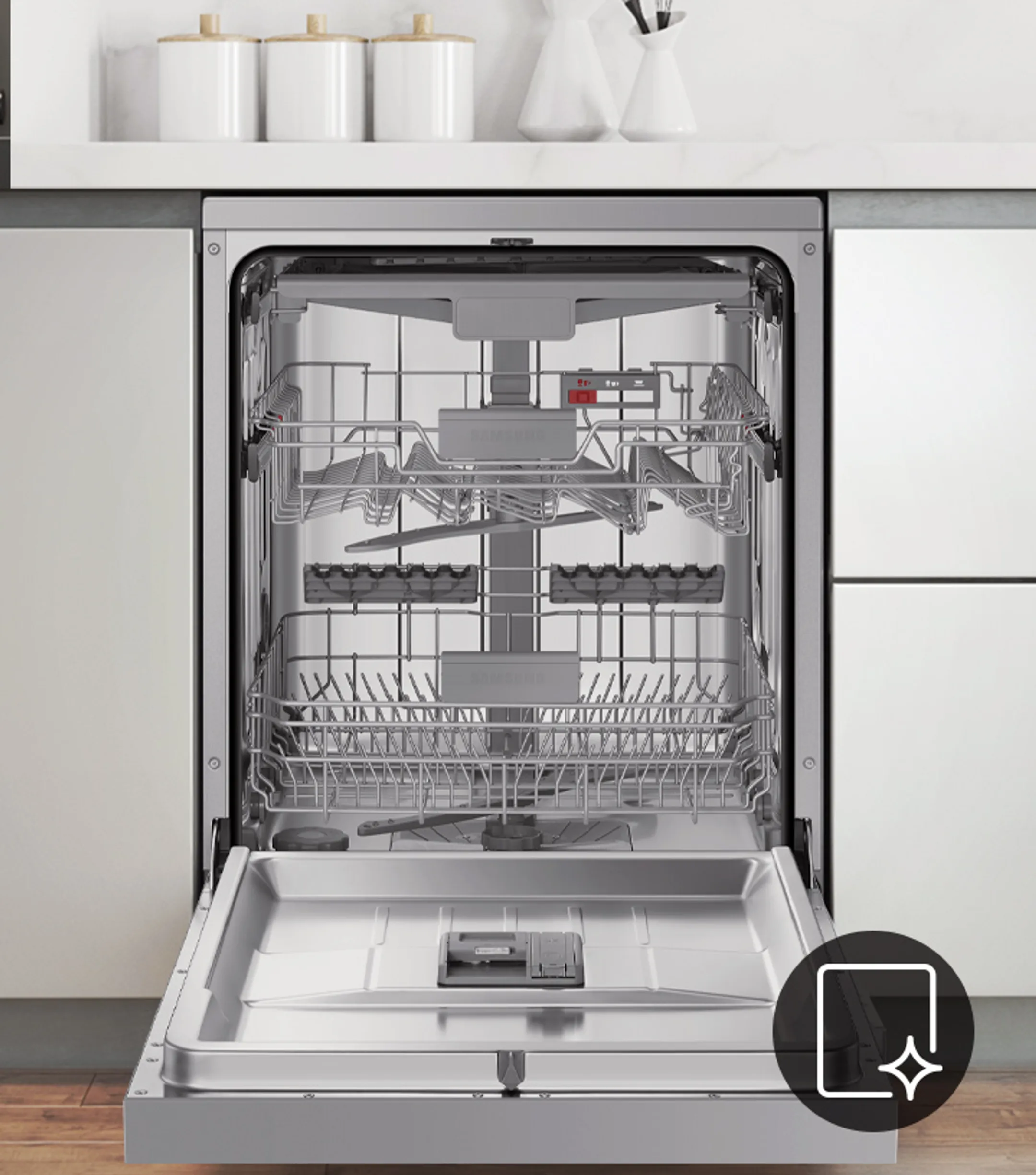 Samsung Inbouw vaatwasser DW60CG550B00ET Auto Open image