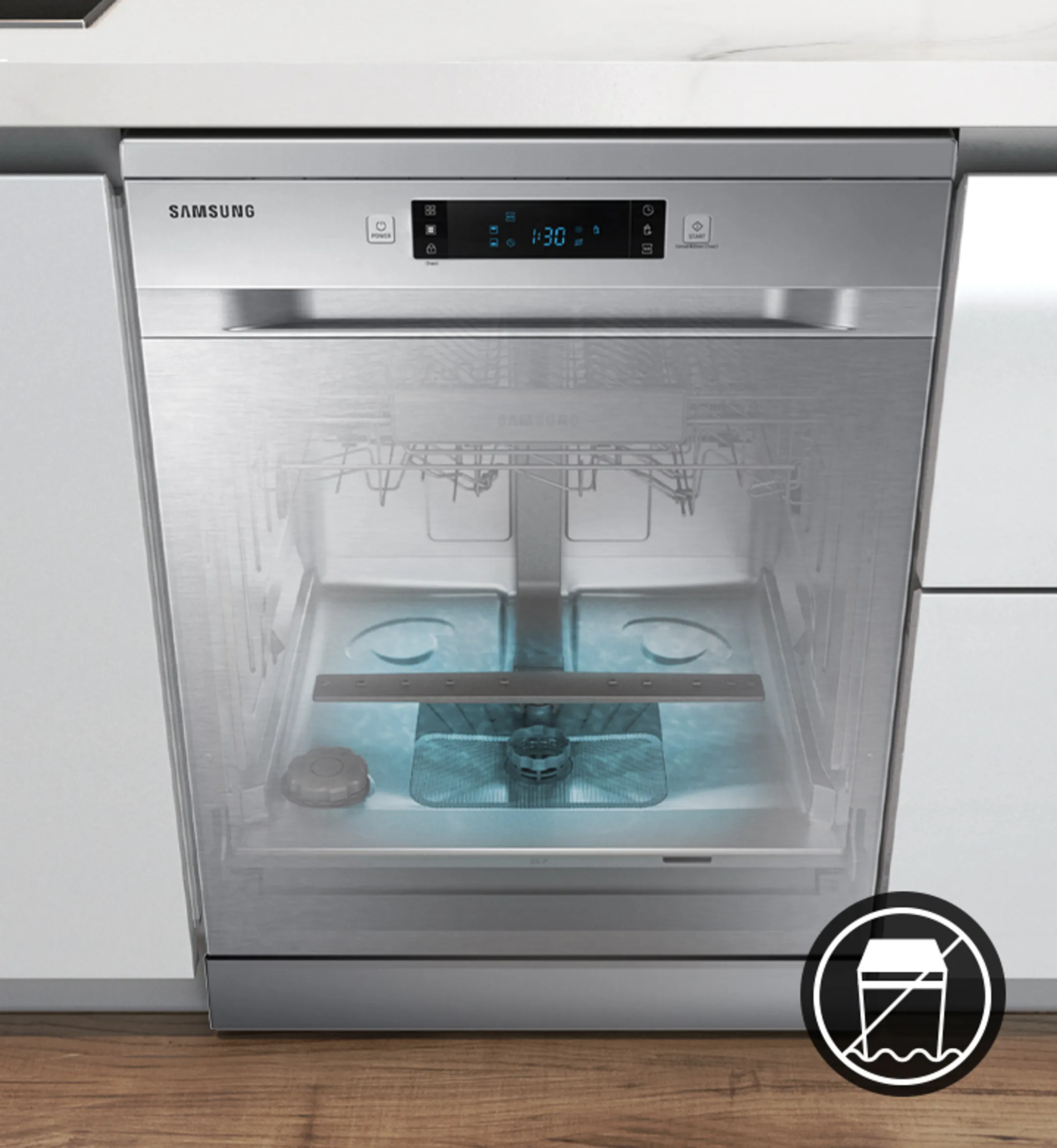 Samsung Inbouw vaatwasser DW60CG550B00ET Auto Open image