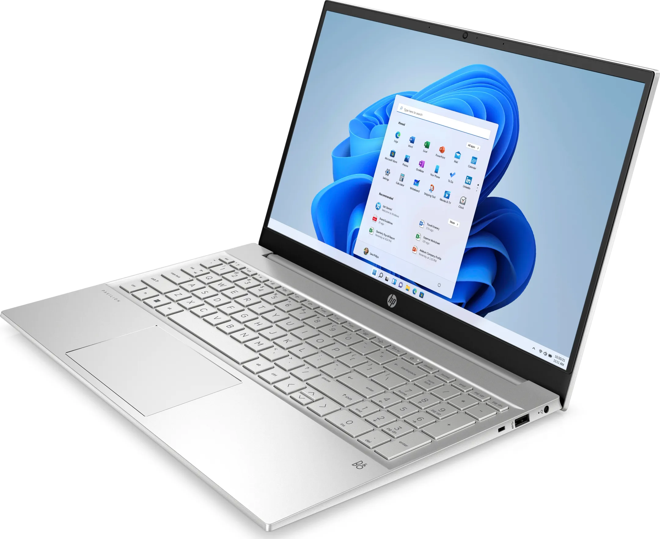 HP Bundel 15-eg2061nb + Wireless muis Z3700 + zwart/paarse sleeve image