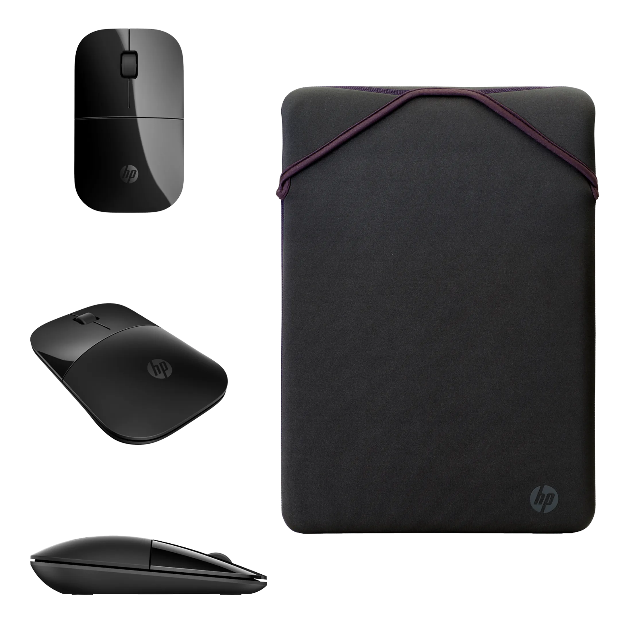 HP Bundel 15-eg2061nb + Wireless muis Z3700 + zwart/paarse sleeve image
