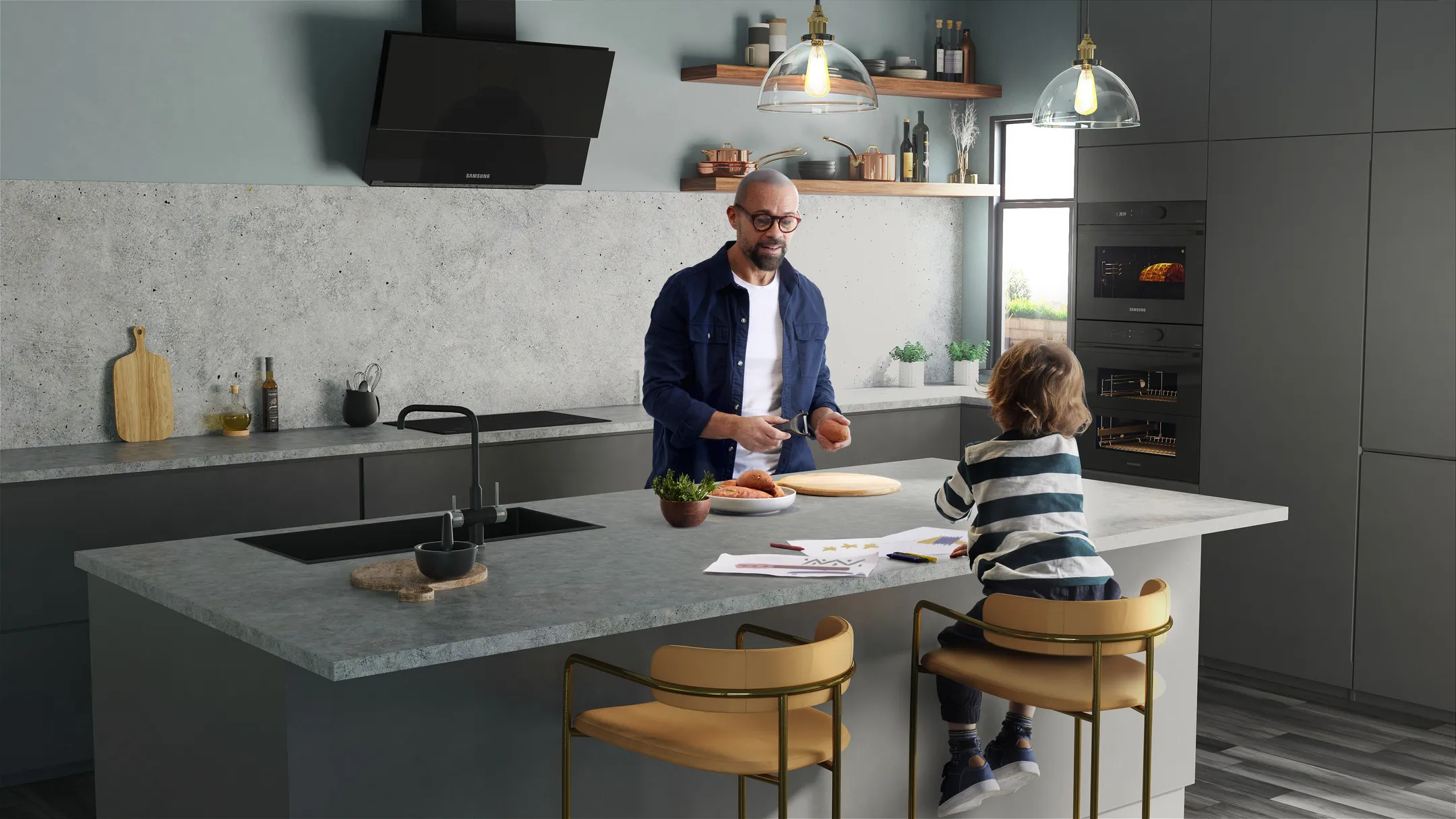 Samsung Inbouw microgolf NQ5B5713GBK/U1 ​ image