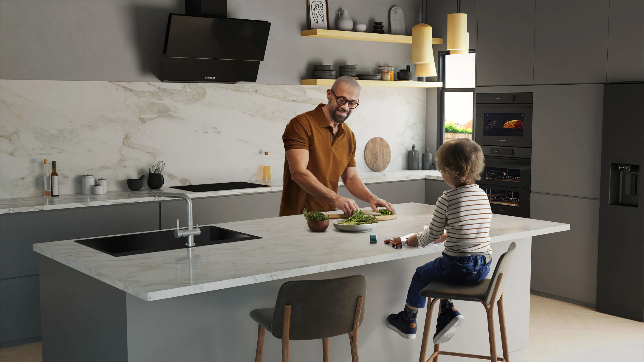 Samsung Inbouw microgolf NQ5B5713GBK/U1 ​ image