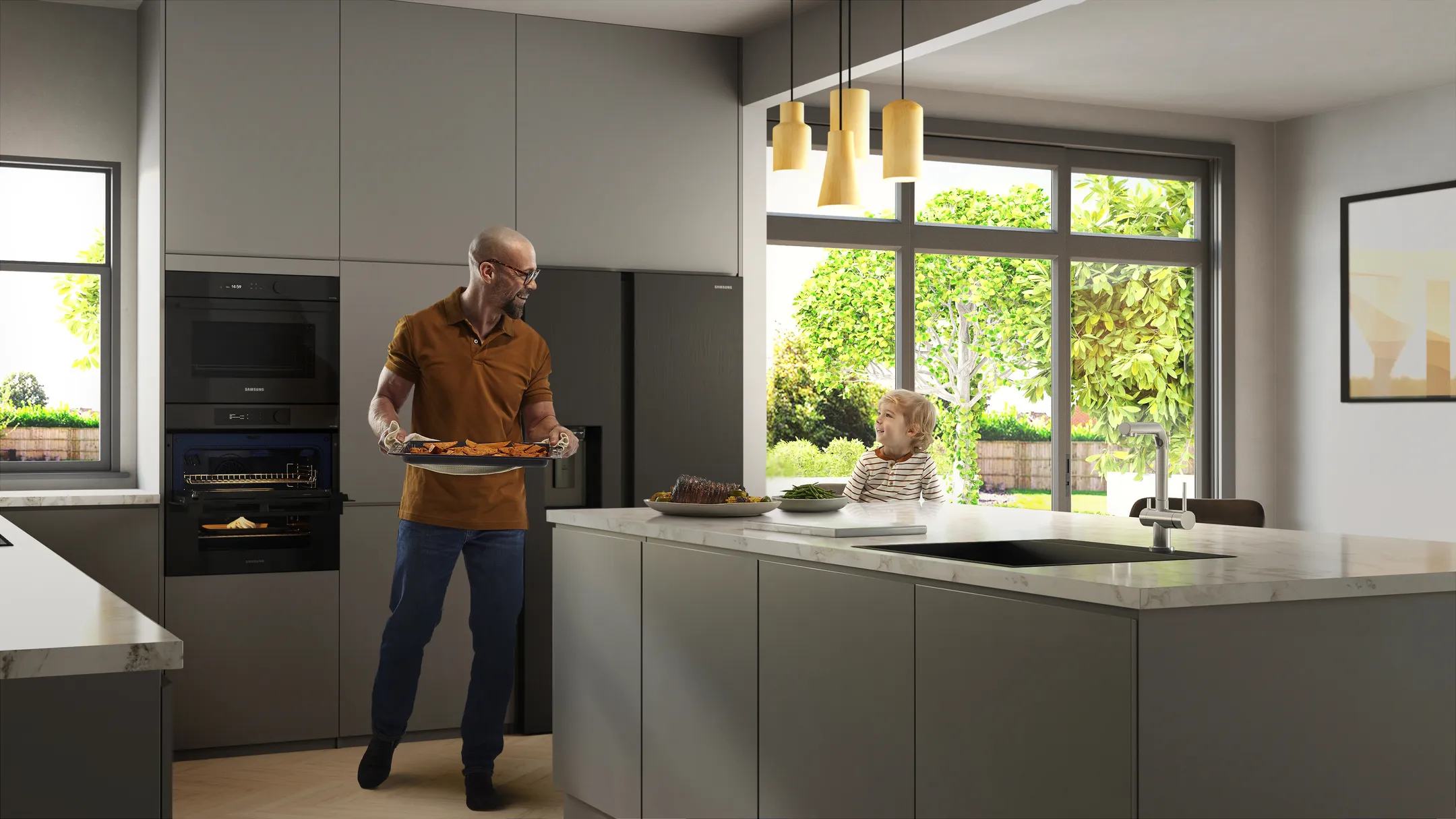 Samsung Inbouw microgolf NQ5B5713GBK/U1 ​ image