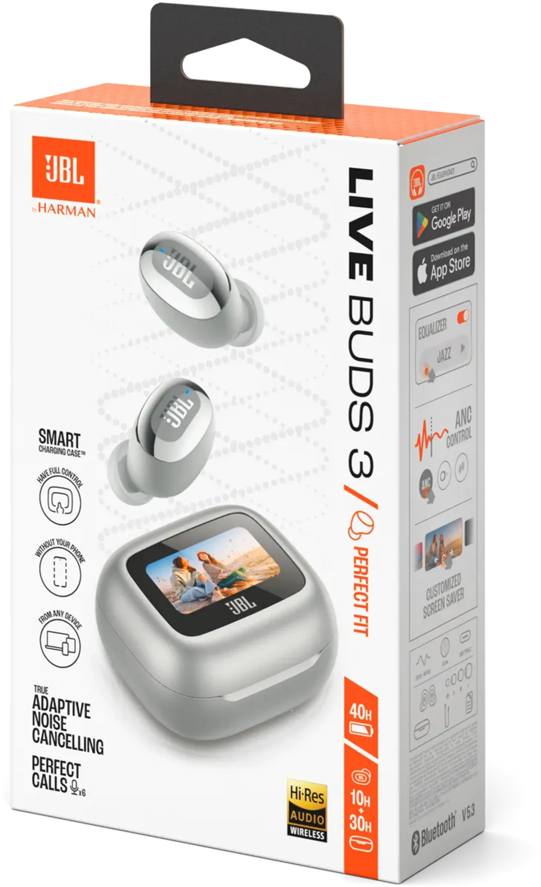 JBL Écouteurs Live Buds 3 - Argent image
