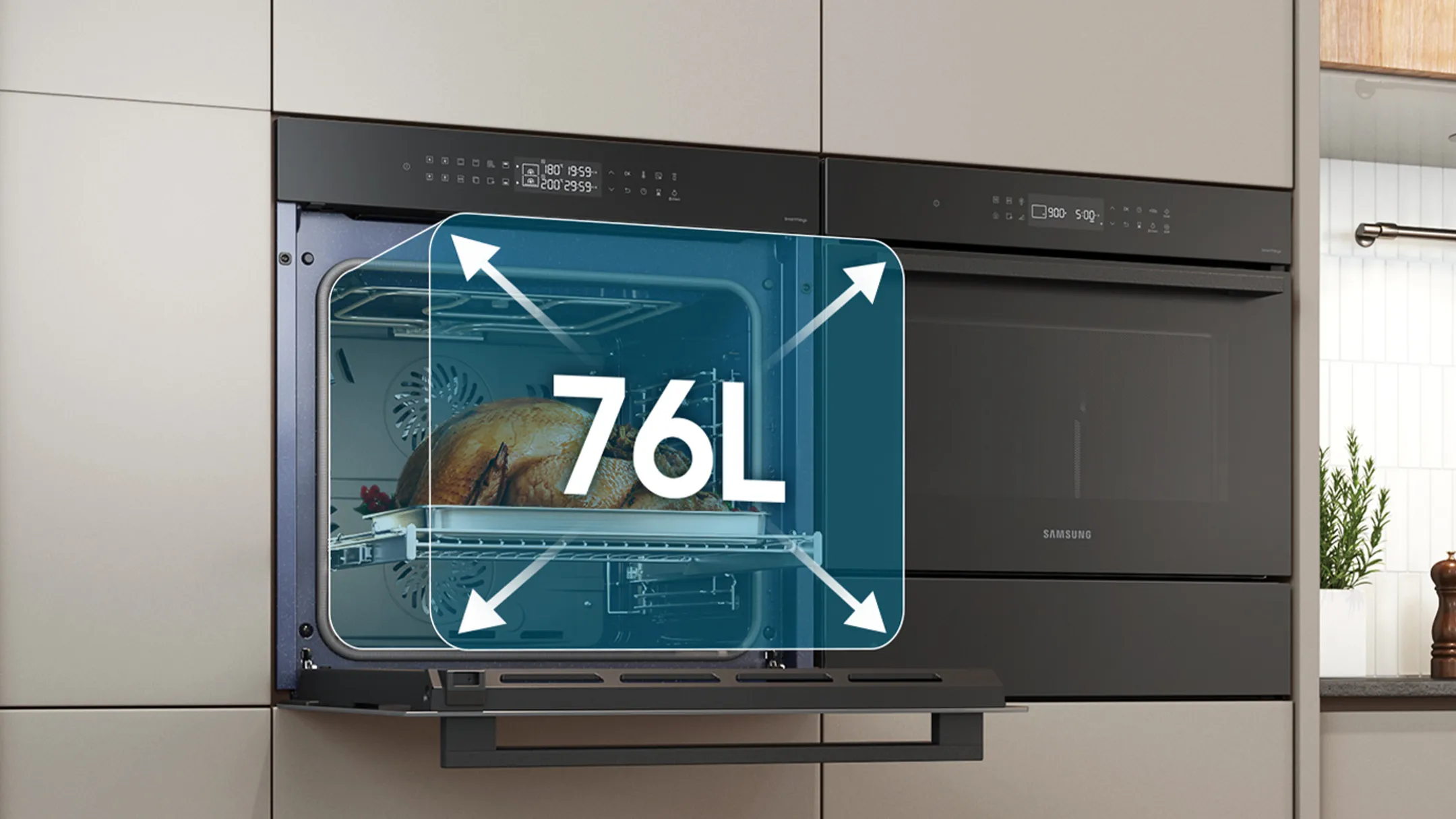 Samsung Four encastrable NV7B4550VAK Dual Cook Flex™ image