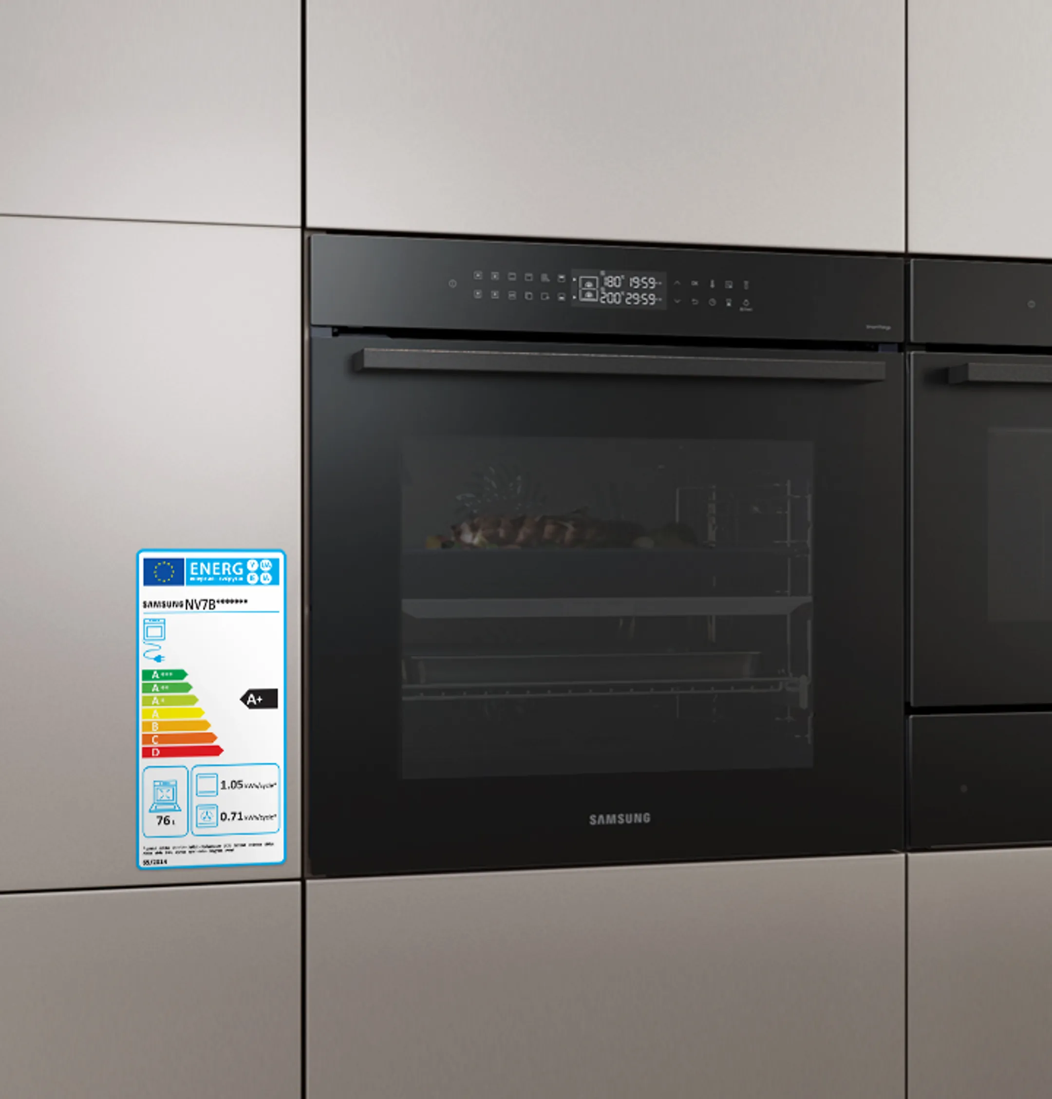 Samsung Four encastrable NV7B4550VAK Dual Cook Flex™ image