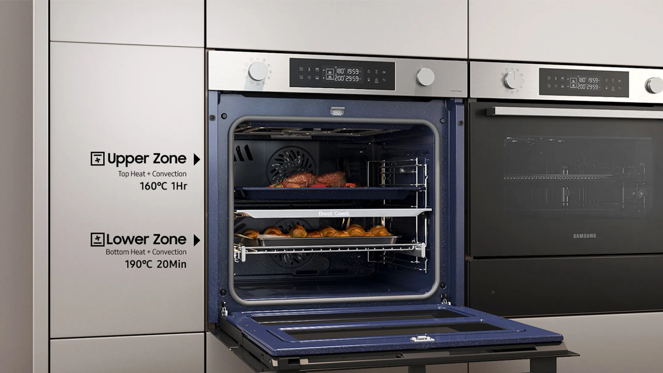 Samsung Inbouw oven NV7B5755SAK Dual Cook Flex image