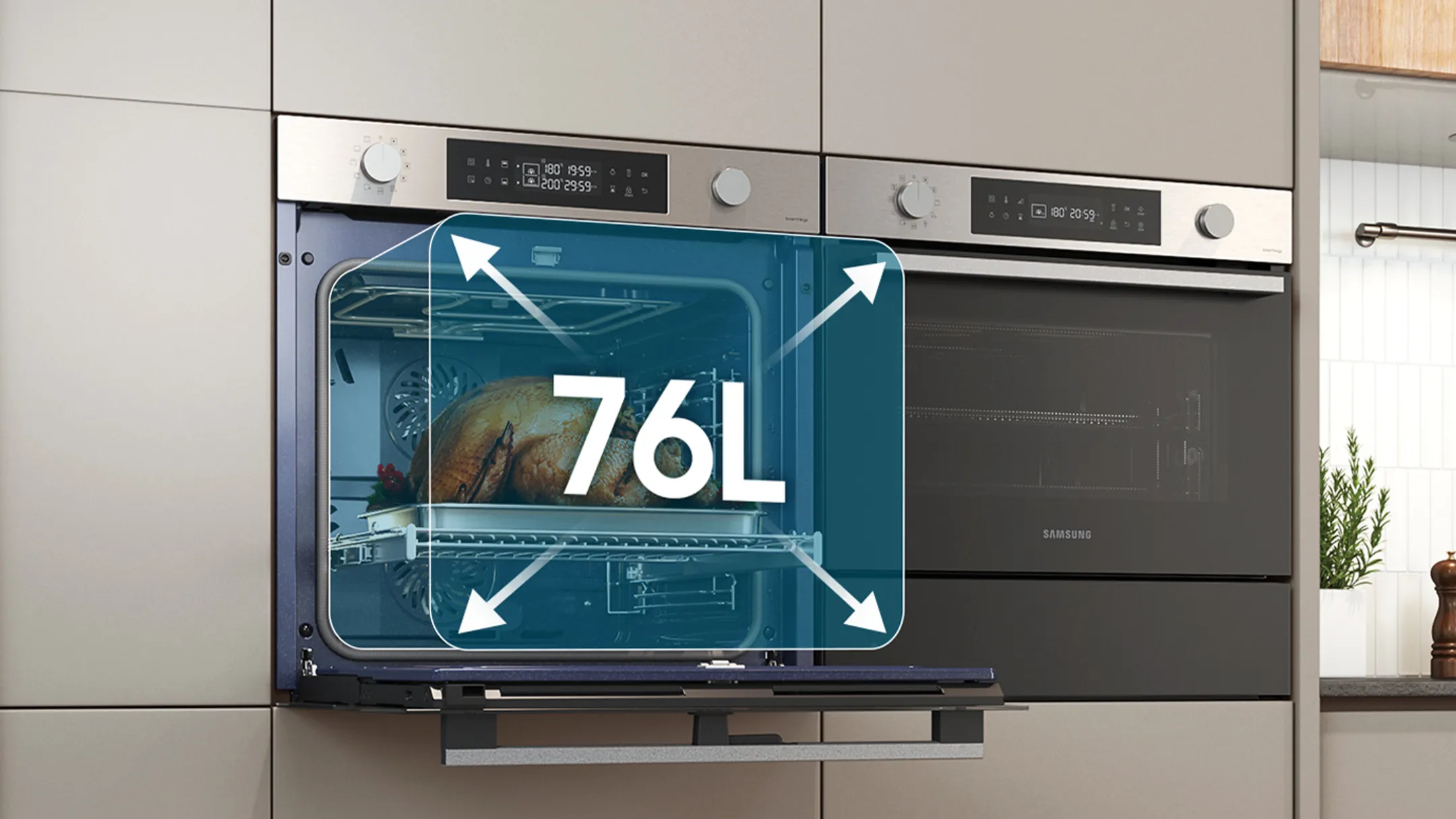 Samsung Inbouw oven NV7B5755SAK Dual Cook Flex image