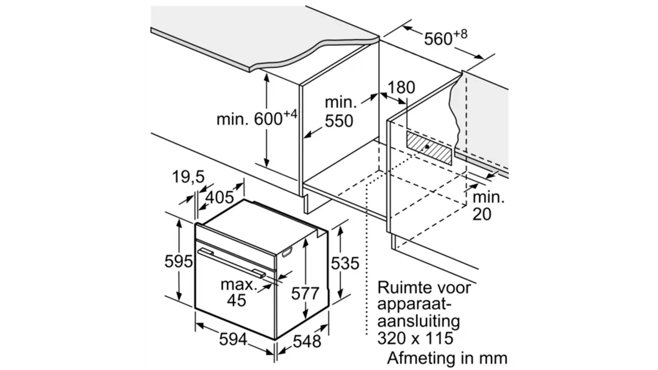 Bosch Inbouw oven HBG7241B1 image