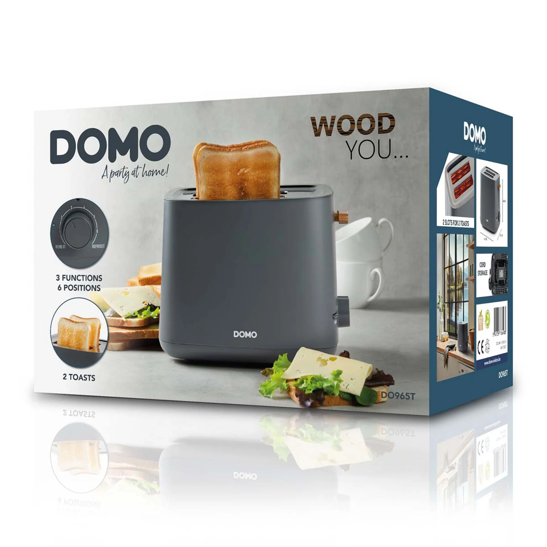 Domo Grille pain Wood You DO965T image