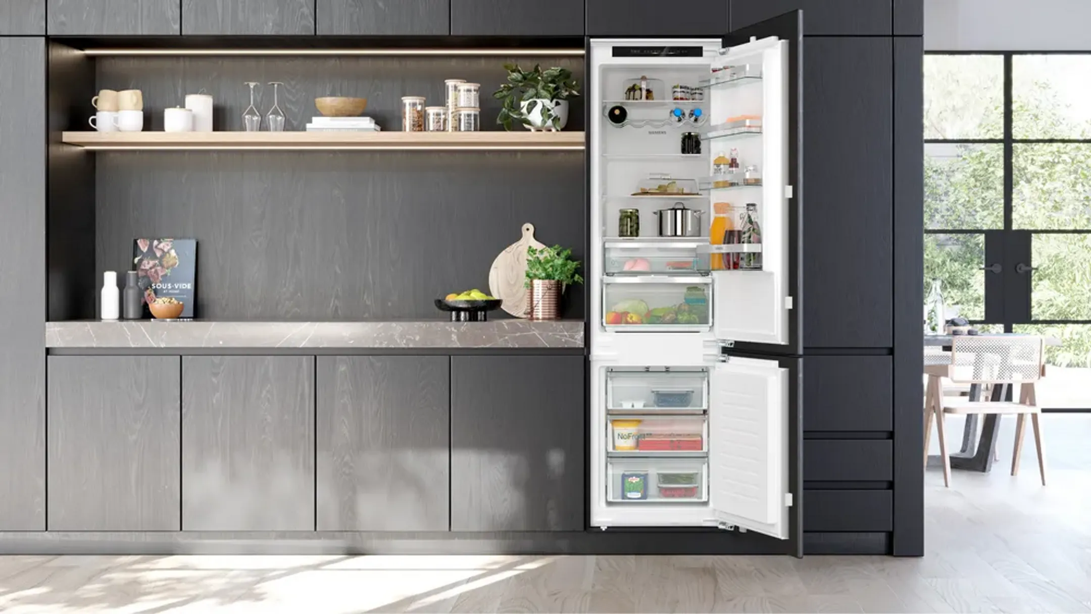 Siemens Combi frigo congélateur encastrable KI96NVFD0 image