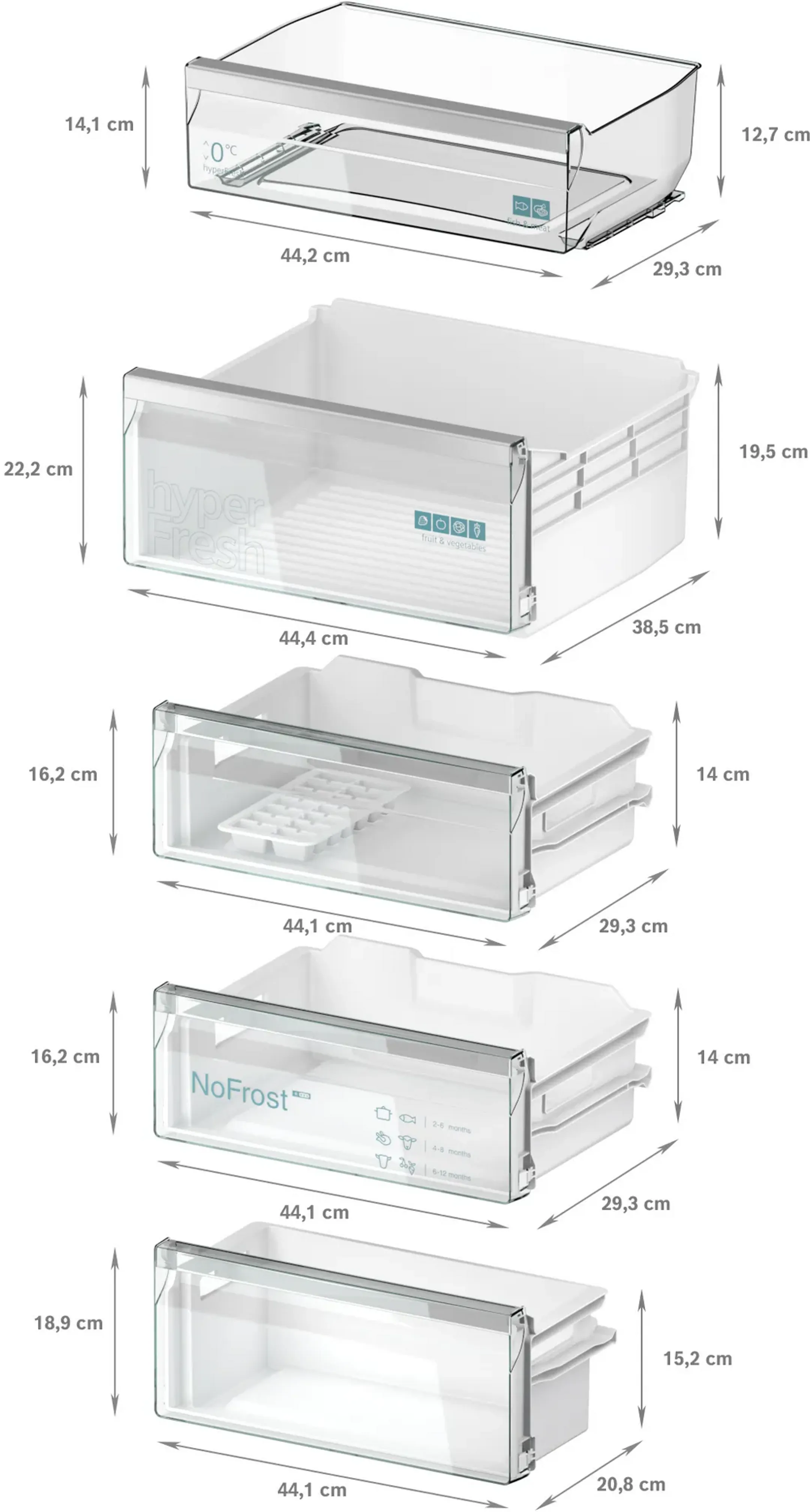 Siemens Combi frigo congélateur encastrable KI96NVFD0 image