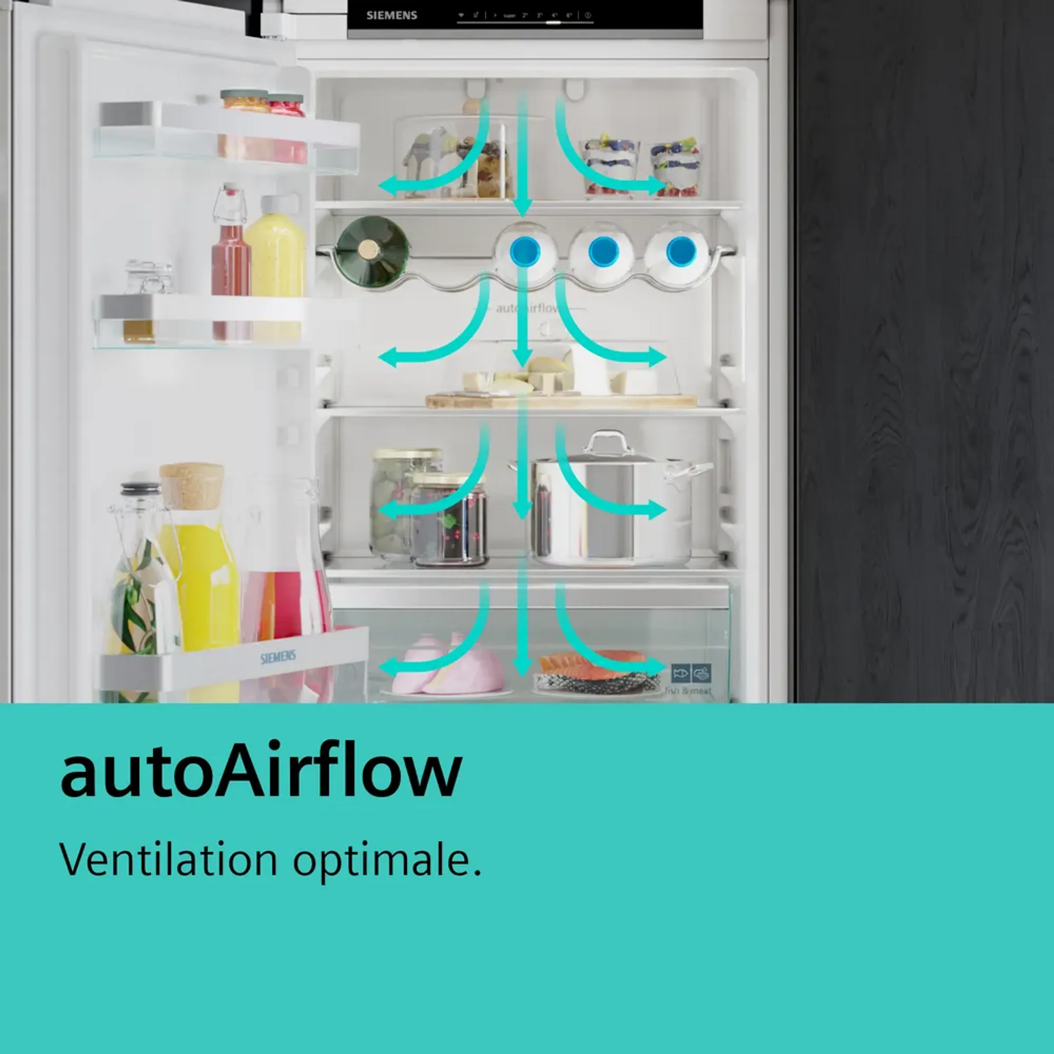 Siemens Combi frigo congélateur encastrable KI96NVFD0 image