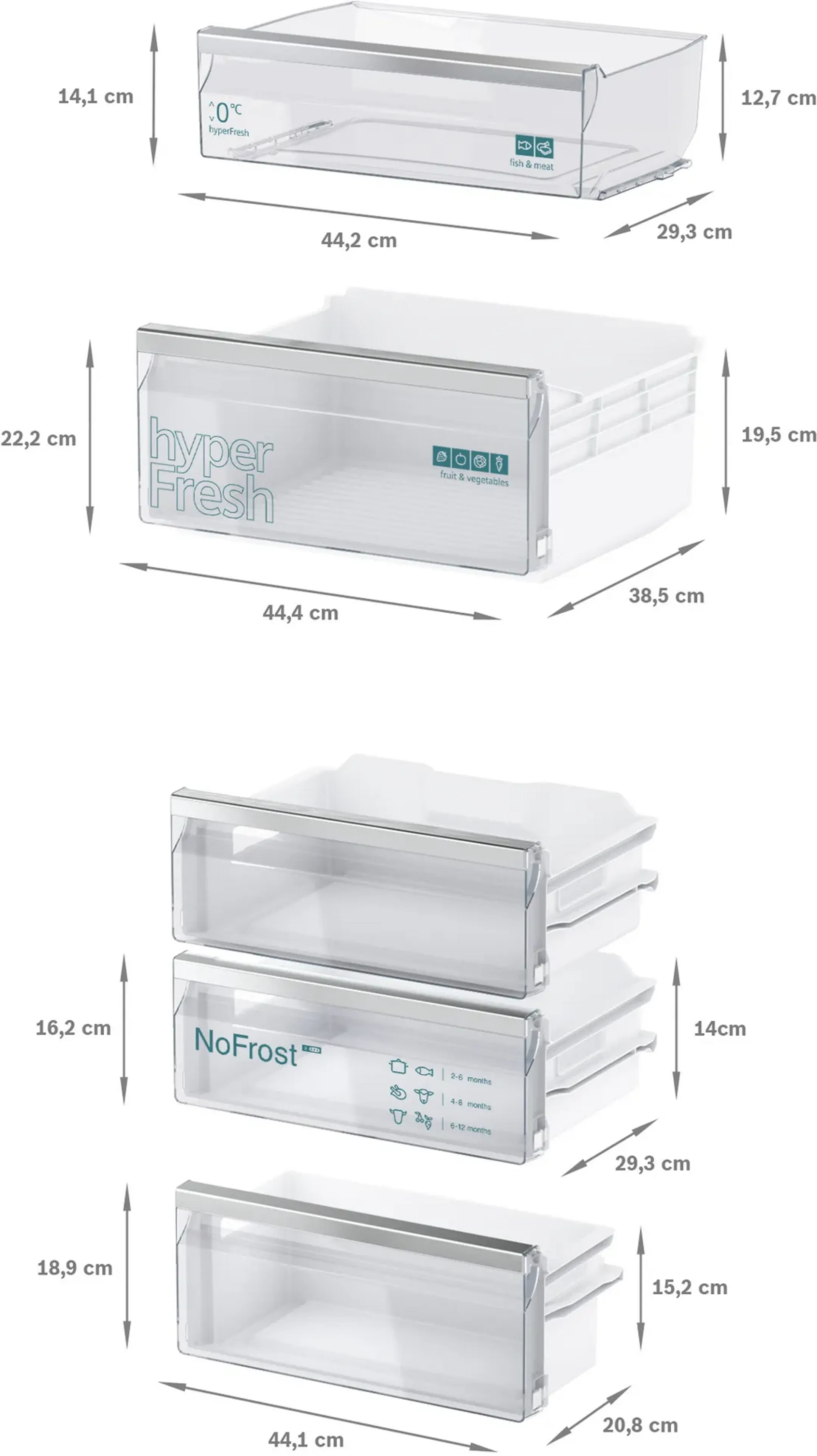 Siemens Combi frigo congélateur encastrable KI96NVFD0 image