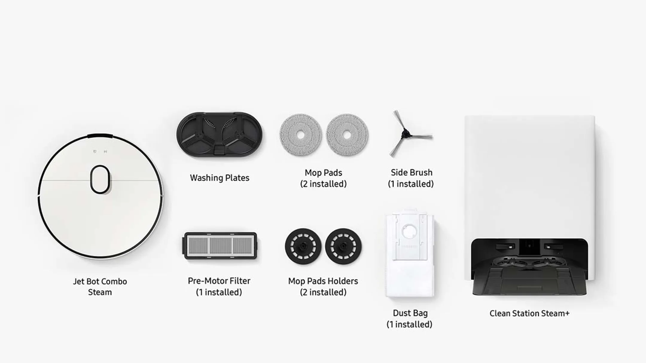 Samsung Robotstofzuiger Bespoke Jet Bot Combo Steam VR7MD96514G image