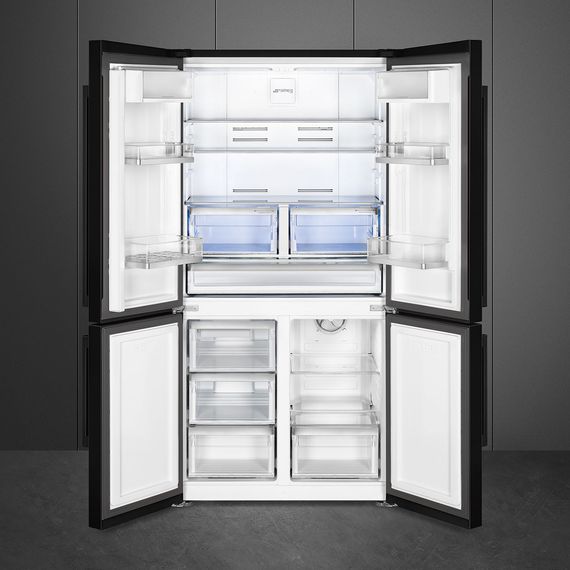 Smeg Amerikaanse koelkast FQ60NDE zwart, foto 2