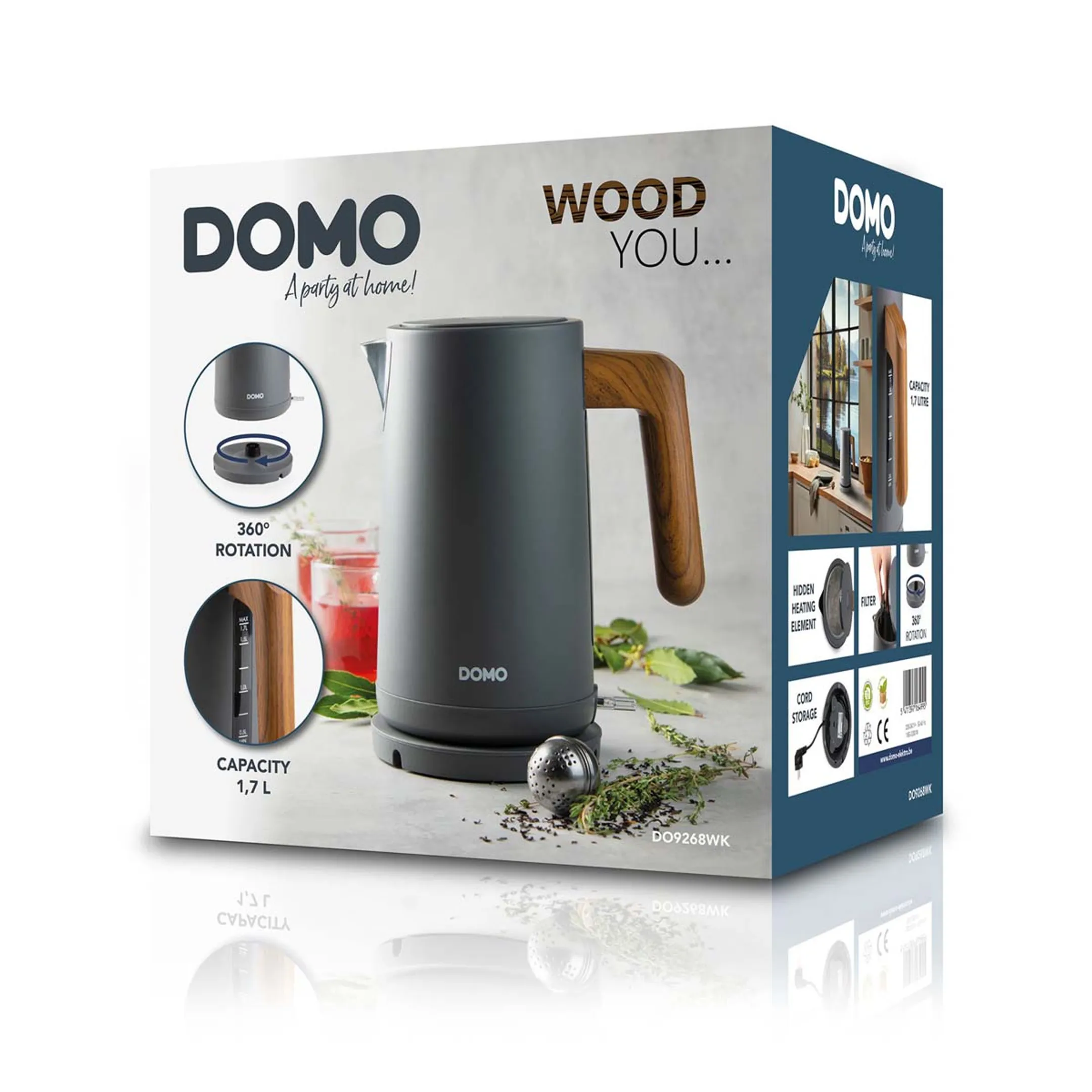 Domo Bouilloire Wood You - DO9268WK image