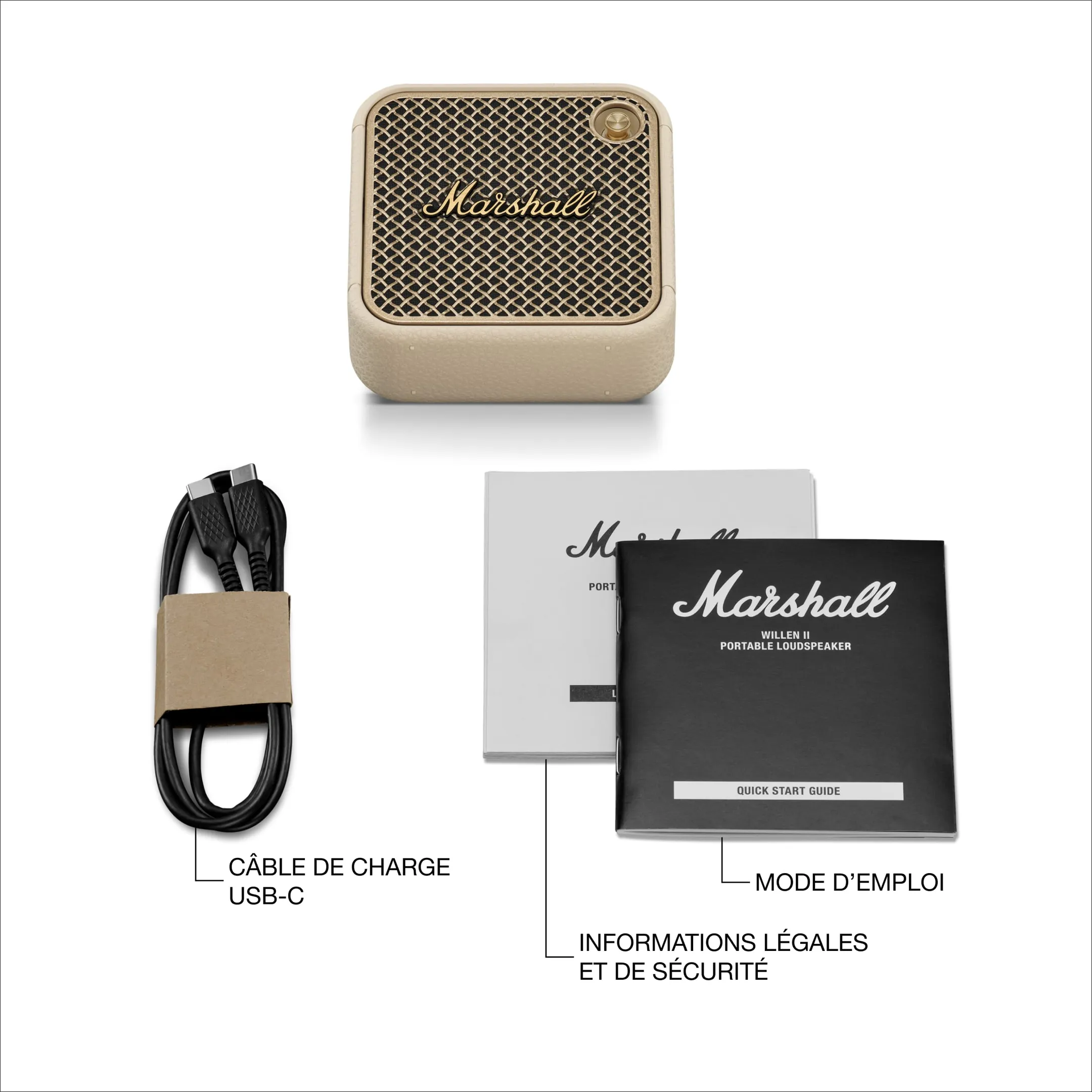 Marshall Enceinte Bluetooth Willen II - Cream image