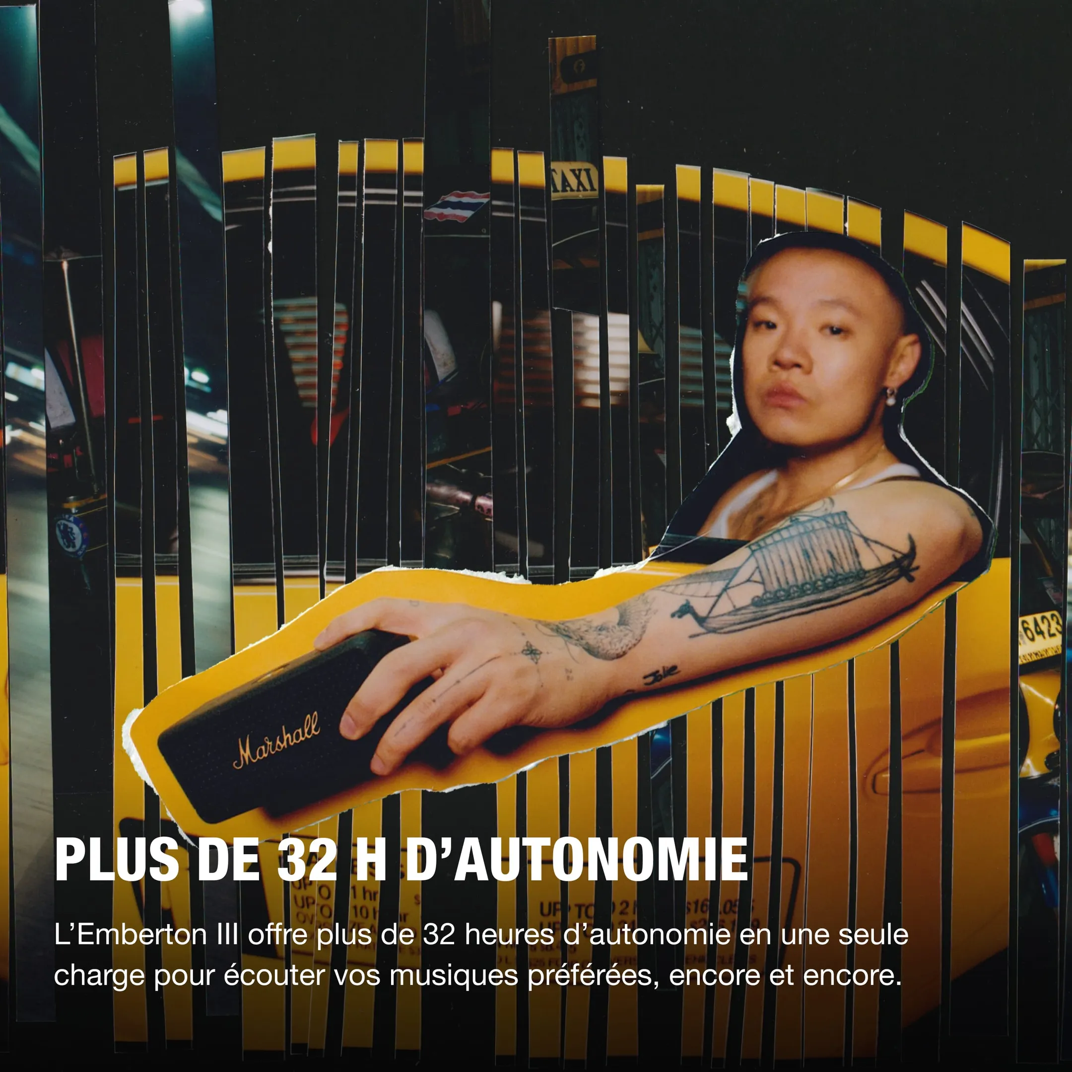 Marshall Enceinte Bluetooth III Emberton - Noir image