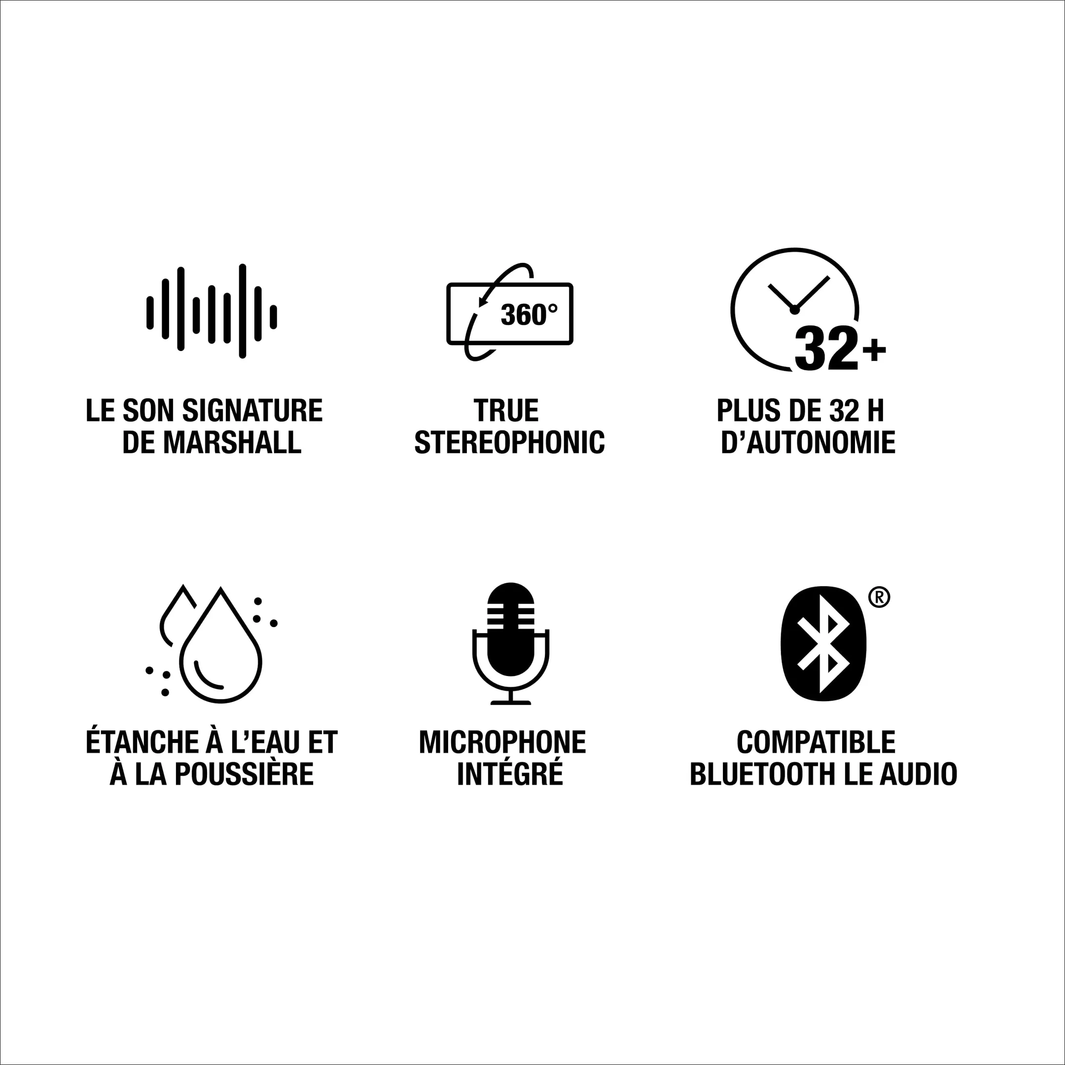 Marshall Enceinte Bluetooth III Emberton - Noir image