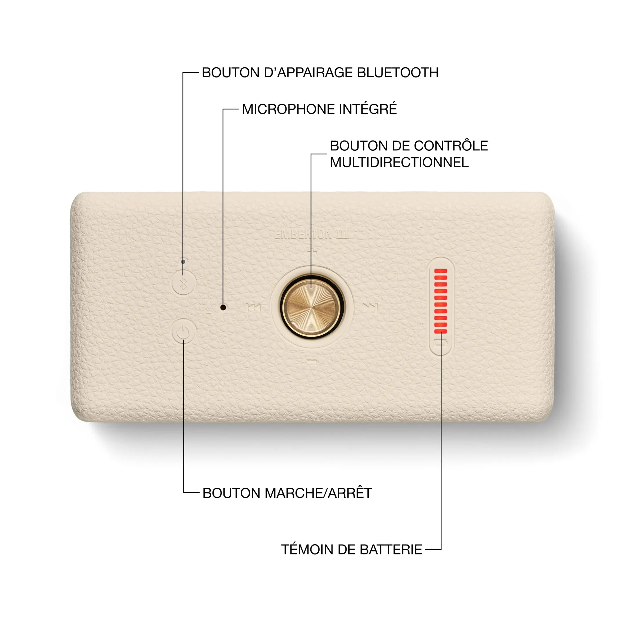 Marshall Enceinte Bluetooth Emberton III - Beige image