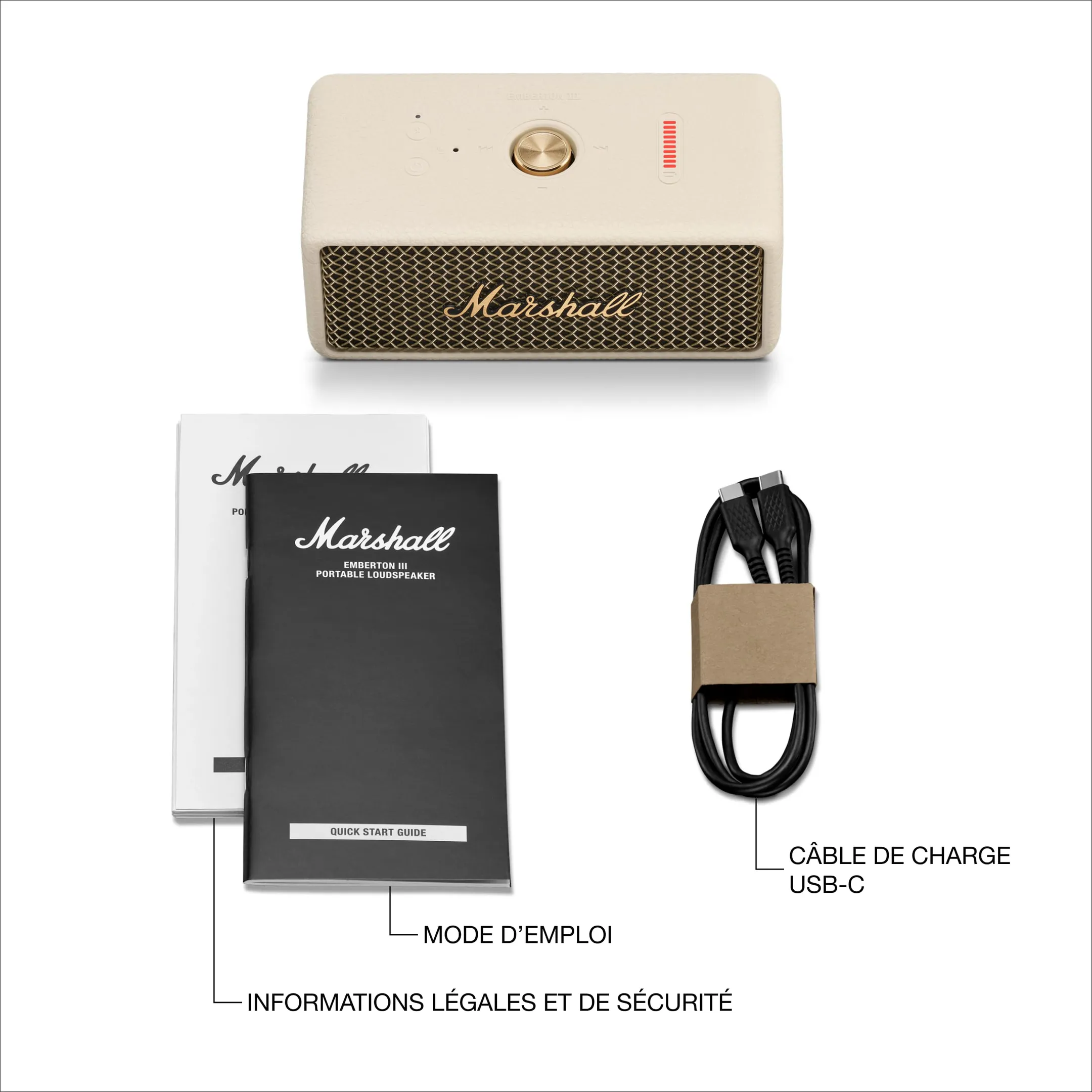 Marshall Enceinte Bluetooth Emberton III - Beige image