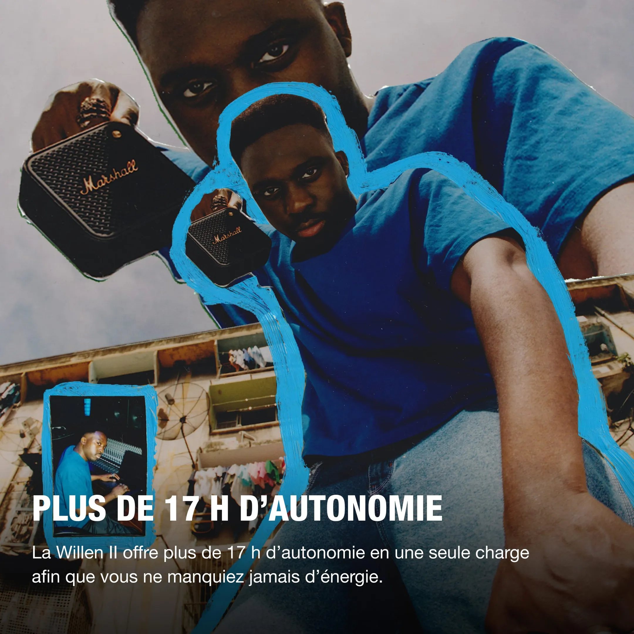 Marshall Bluetooth speaker Willen II - Zwart image