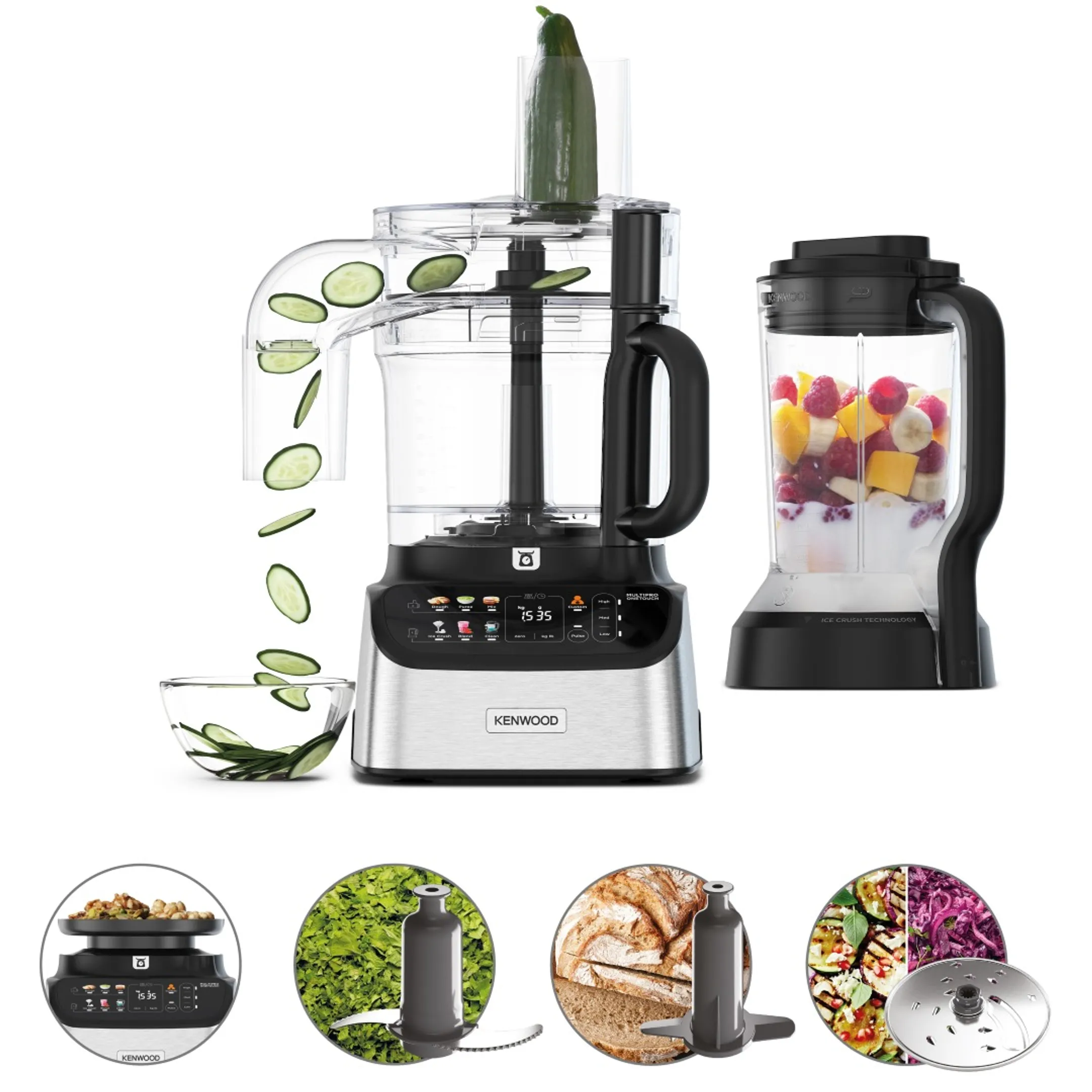 MultiPro OneTouch Foodprocessor FDM73.480SS