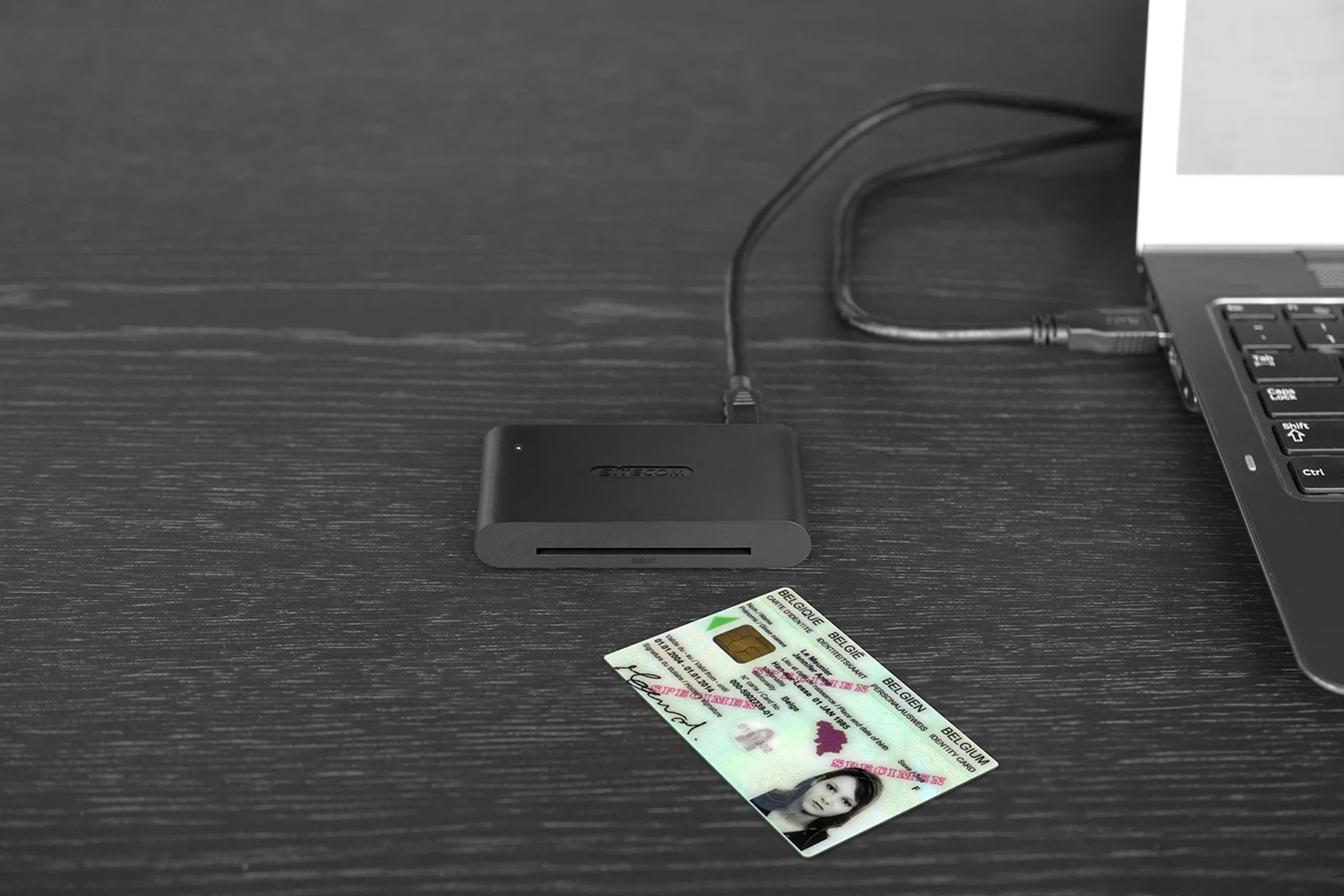 Sitecom Lecteur de carte ID/Smart carte USB 2.0 1-port image