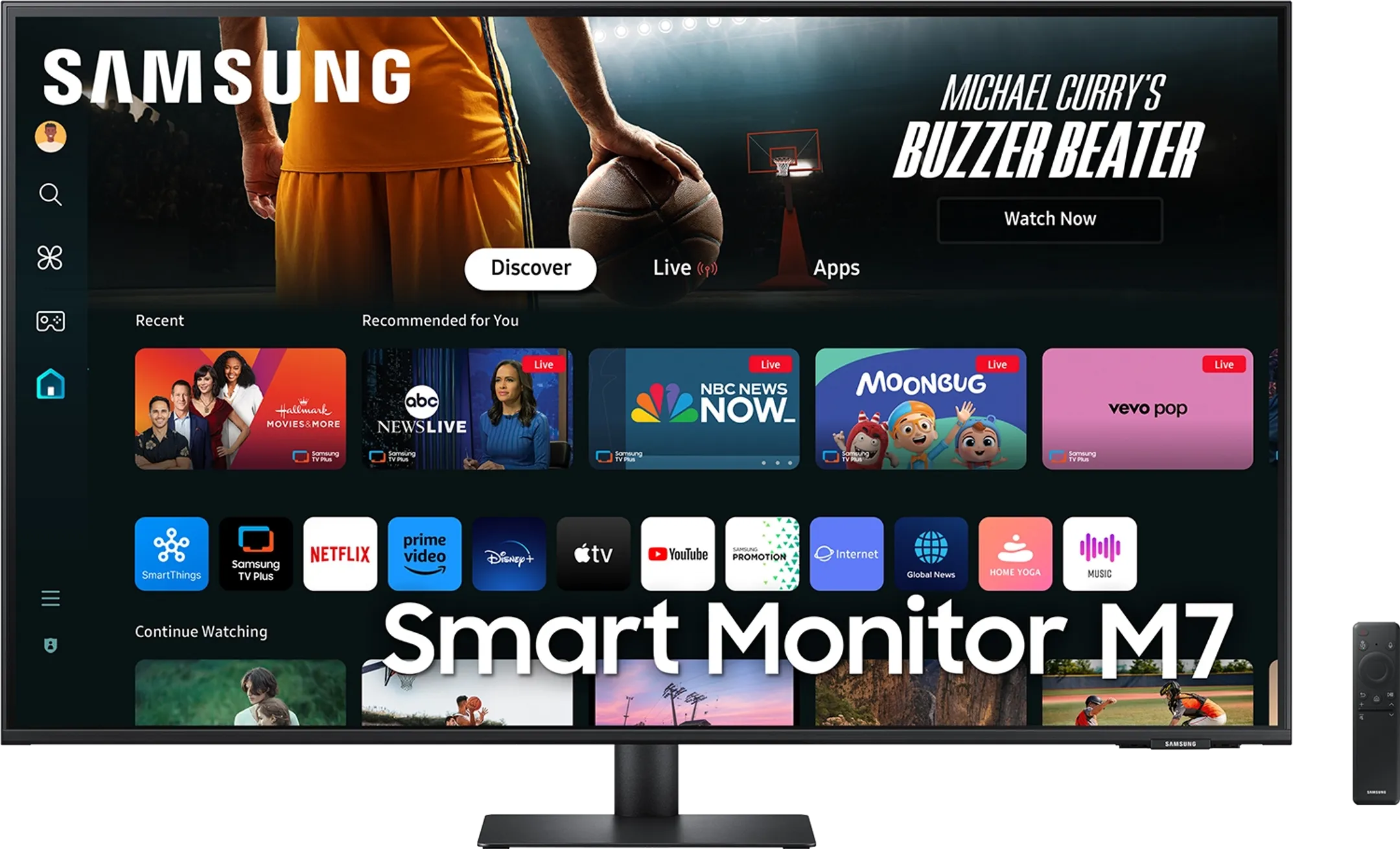 Samsung 43 Inch Smart Monitor M7 M70D UHD image