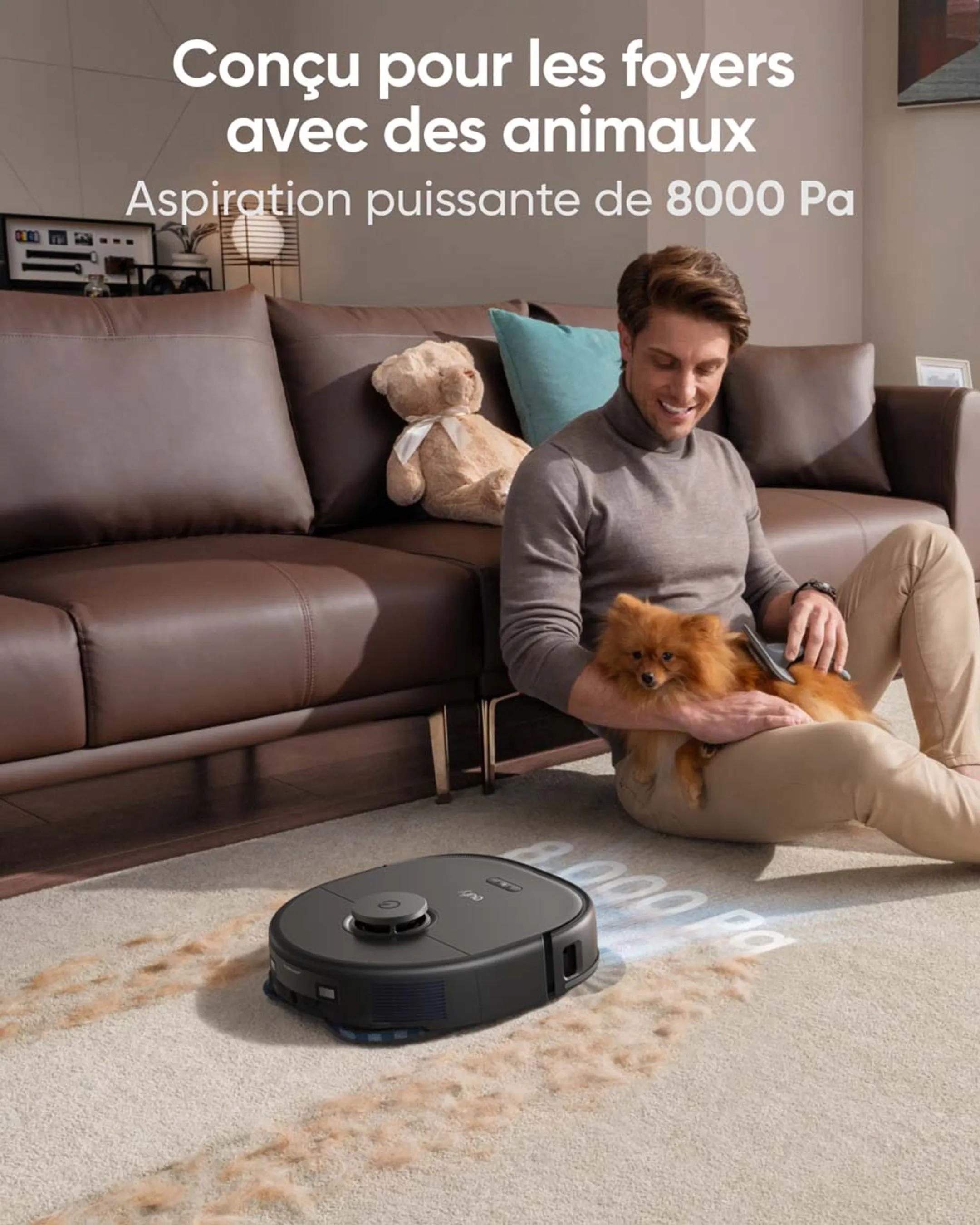 Eufy Aspirateur robot 2 en 1 X10 Pro Omni image