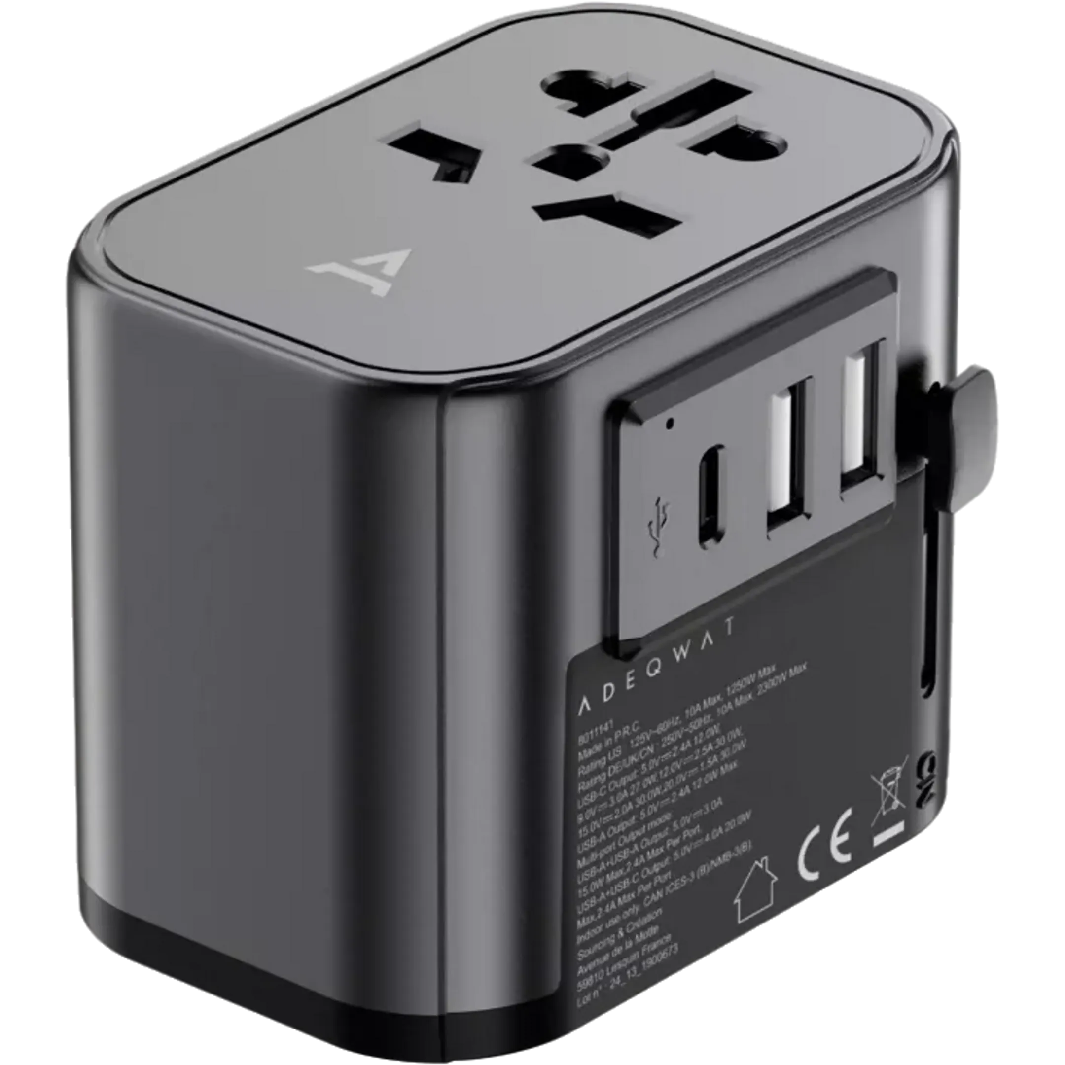Adaptateur de voyage Universel EU UK US AUS ASIA 30W