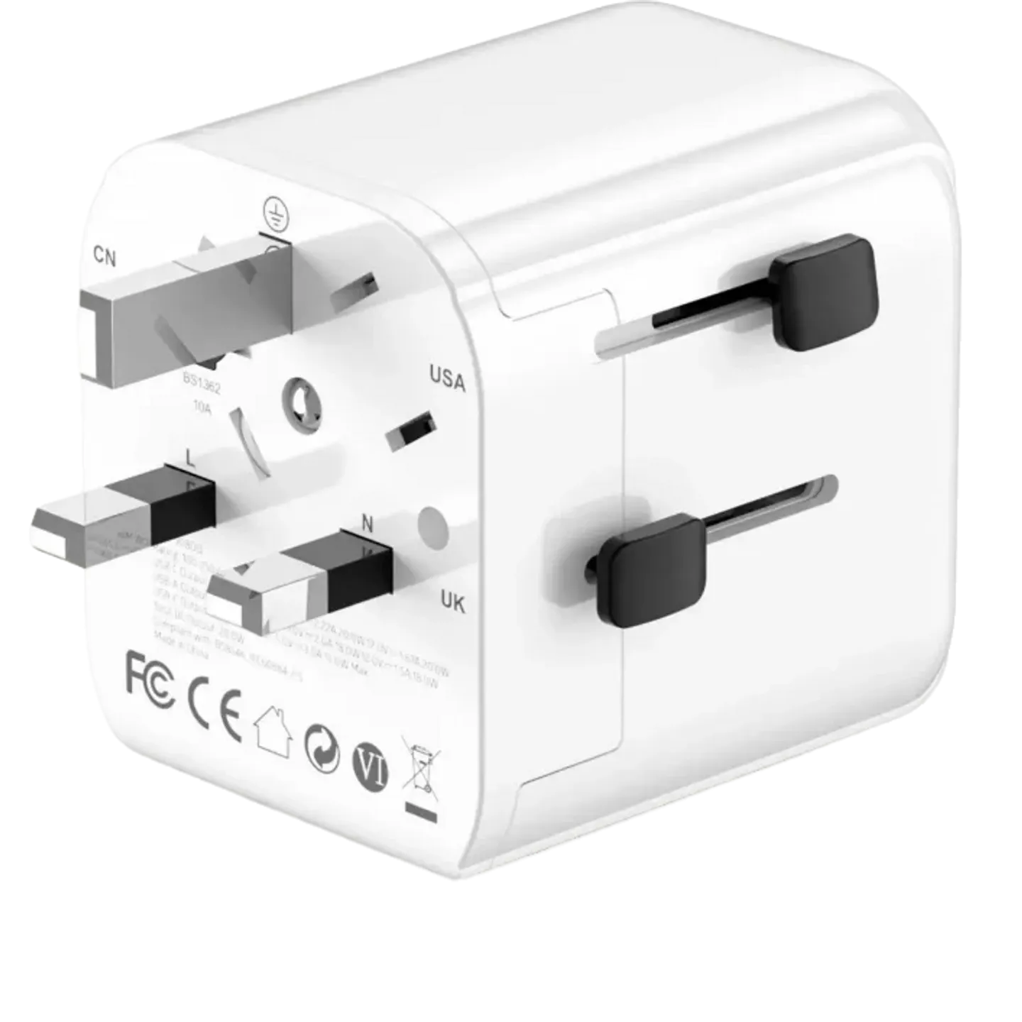 Essentiel B Adaptateur De Voyage Europe Vers Monde 20W Livr Demain 